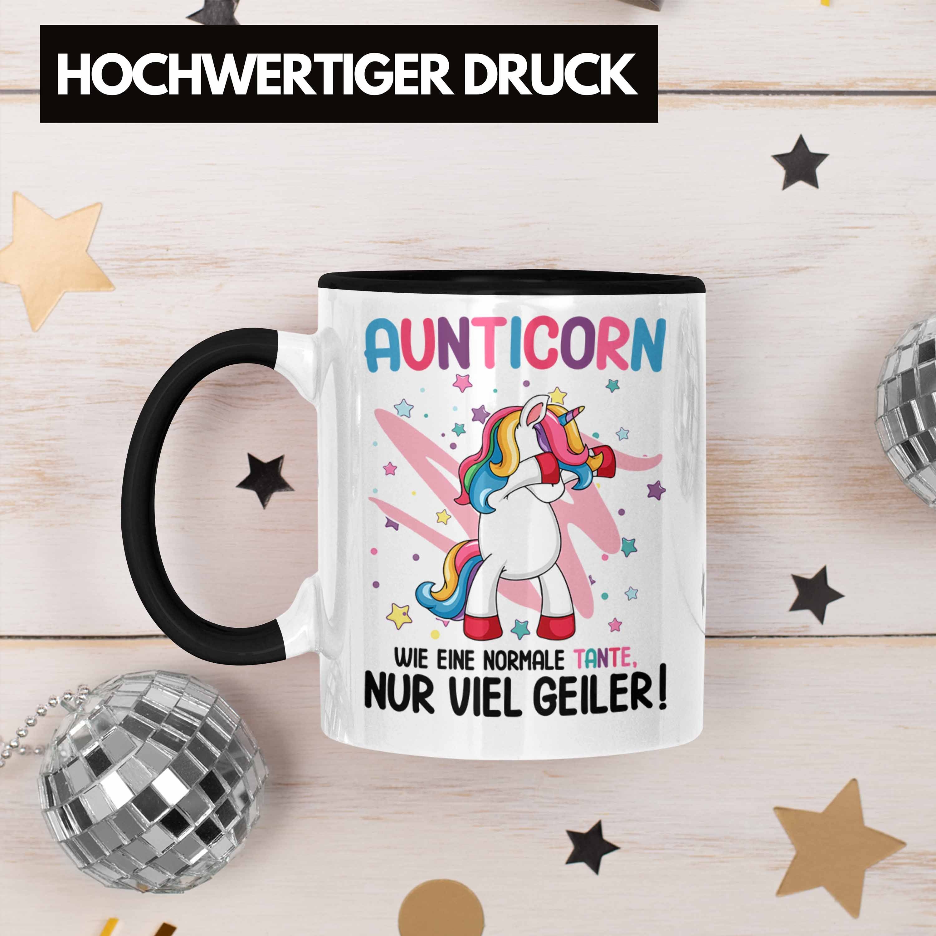 - Lustig Geschenk Tasse Aunticorn Tante Wie Trendation Tante Normale Schwarz Eine Geburtstag Beste Spruch Einhorn Trendation