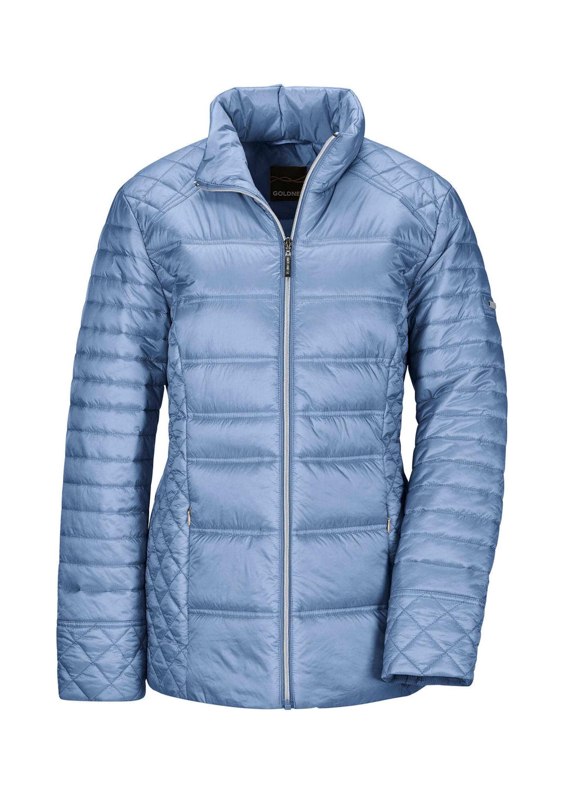 Steppjacke Kurzgröße: Übergangsjacke mit Muster-Mix