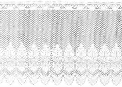 Vorhang, Arsvita, Stangendurchzug (1 St), halbtransparent, Bistrogardine in Spitzenoptik, 160cm x 45cm (BxL) mit Stangendurchzug