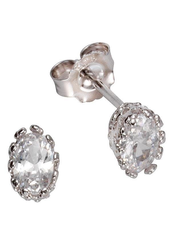 Firetti Paar Ohrstecker Schmuck Geschenk Silber 925 Ohrschmuck, mit Zirkonia (synth)