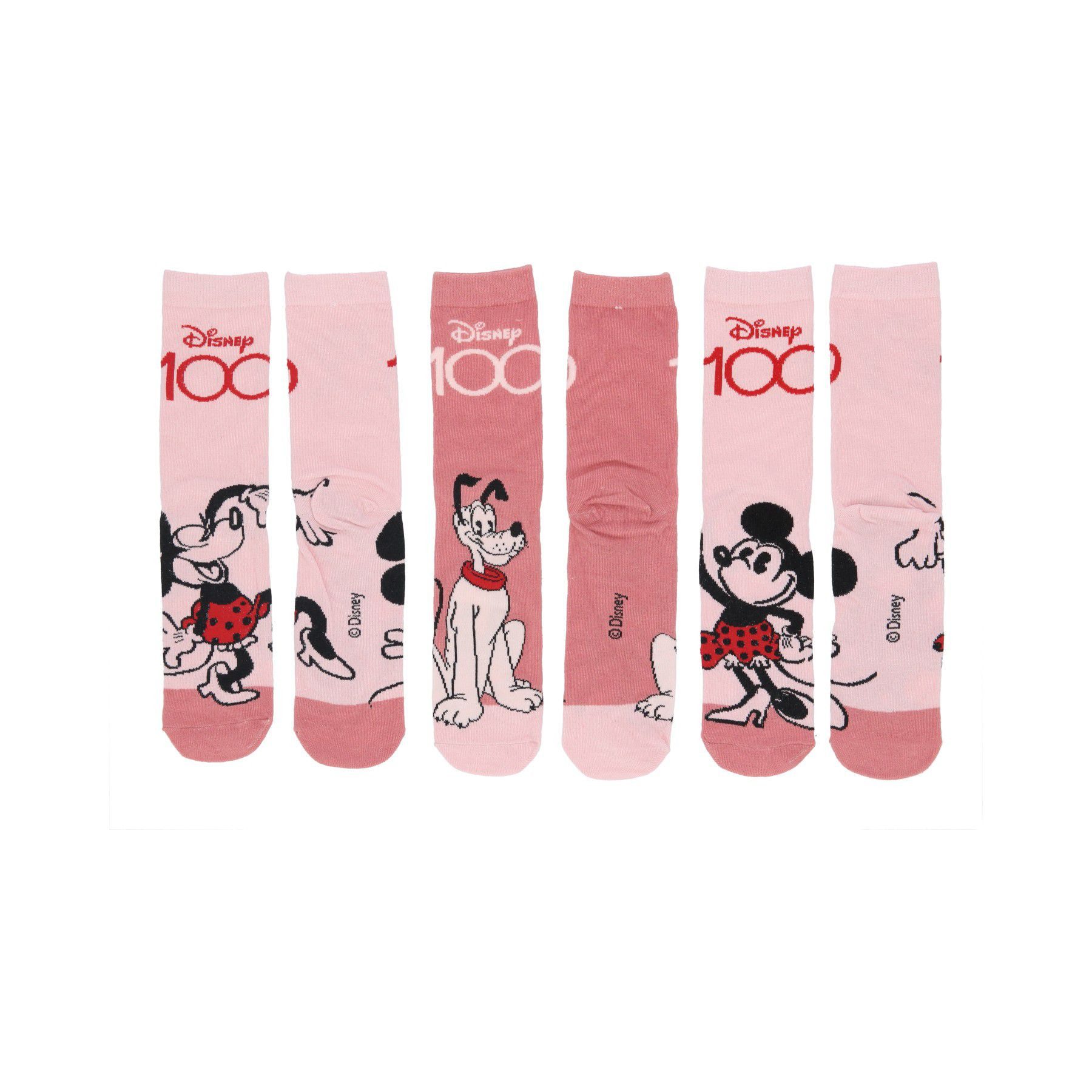 Disney Minnie Mouse Socken Disney Minnie Mouse Socken 3er Set Niedliches Ro günstig online kaufen