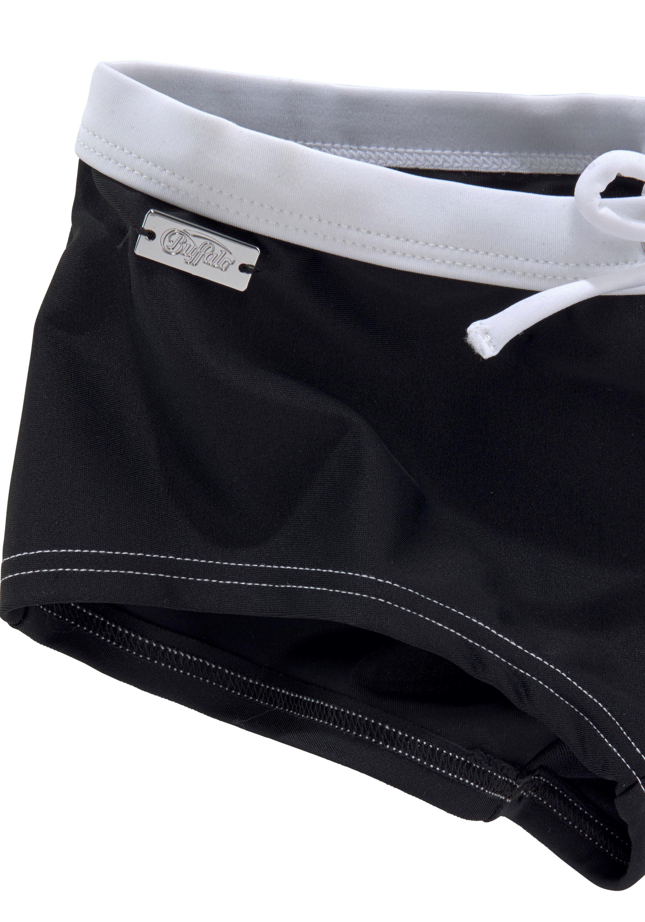 Buffalo trendiger mit Hotpants schwarz-weiß Triangel-Bikini
