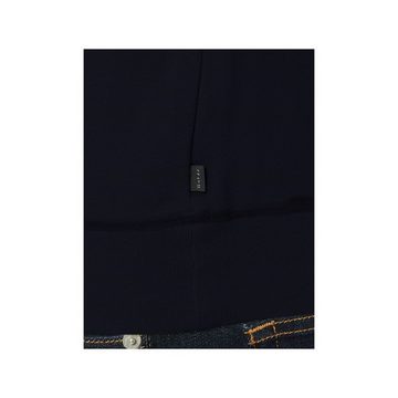 MAERZ Muenchen V-Ausschnitt-Pullover blau regular fit (1-tlg)