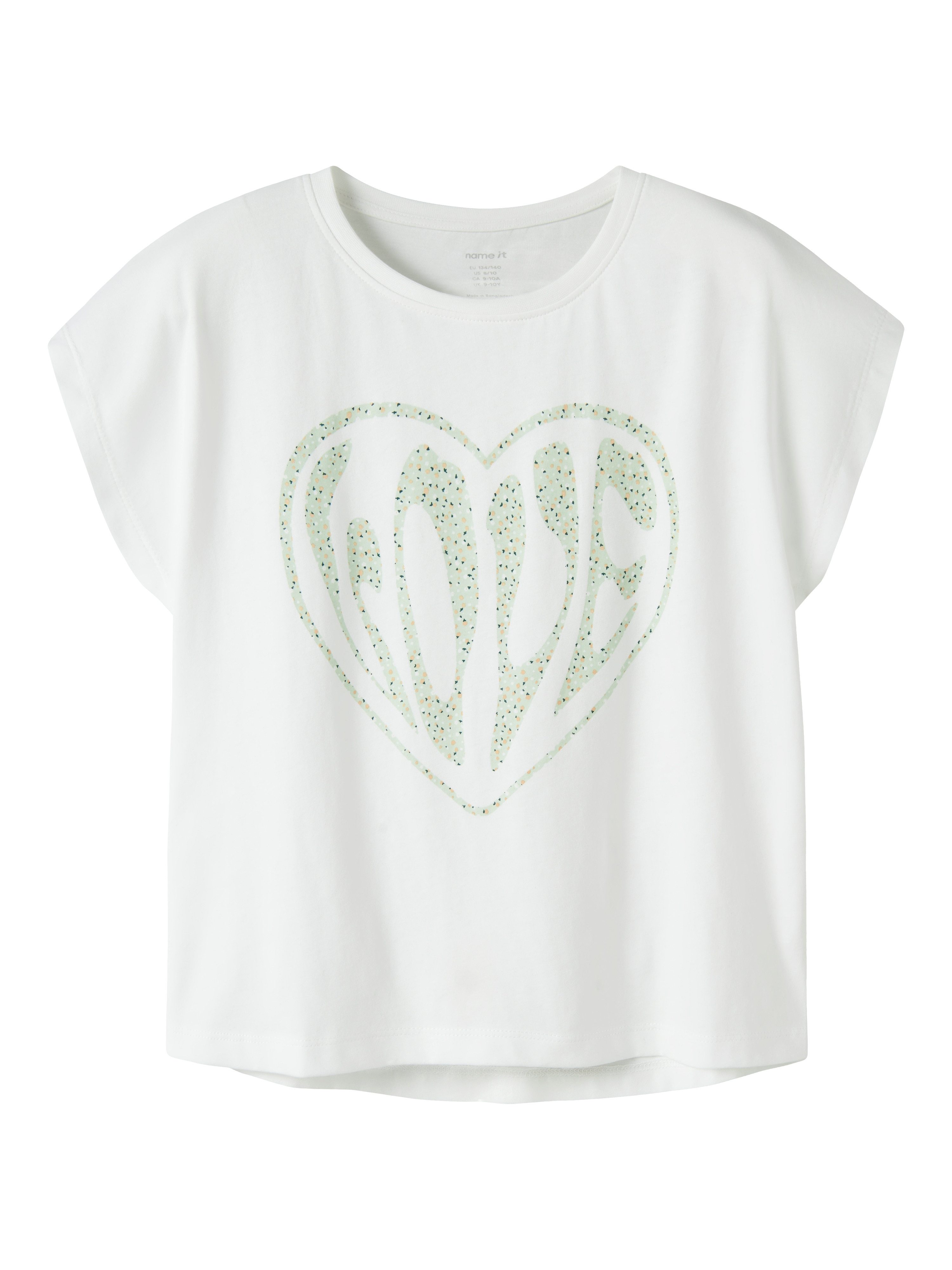 Name It T-Shirt NKFHAVAKA CAP SL NREG TOP BOX Baumwolle, regular fit