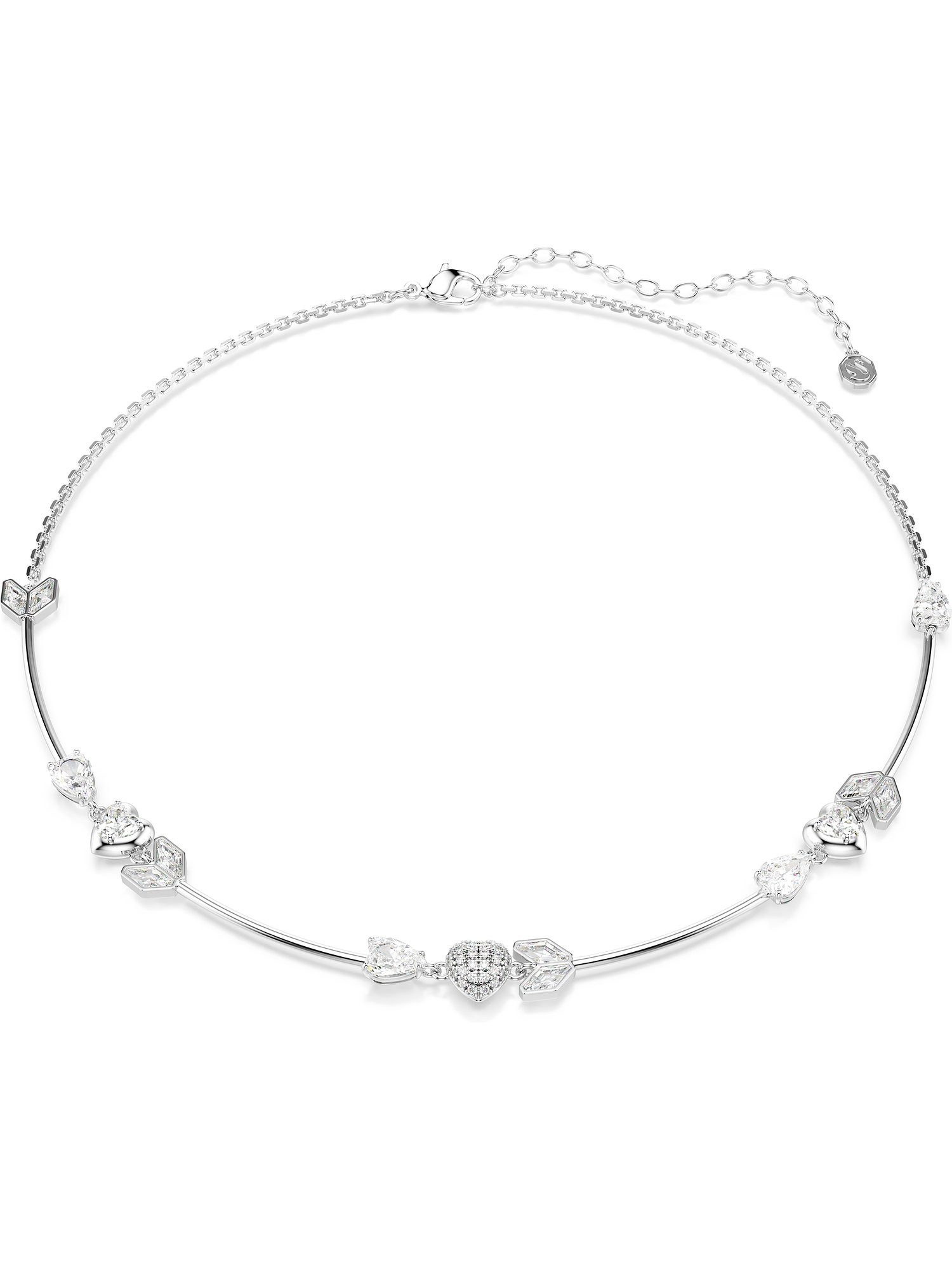 Swarovski Collier Swarovski Damen-Kette Metall Swarovski-Kristall günstig online kaufen