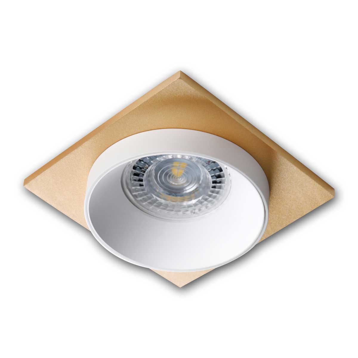 Kanlux Einbaurahmen Einbauleuchte SIMEN DSL W/W/G, Aluminium gepulvert