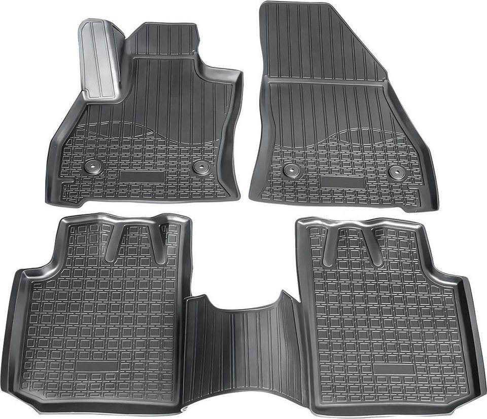 RECAMBO Passform-Fußmatten CustomComforts (4 St), für FIAT 500L, ab 2012 -, perfekte  Passform