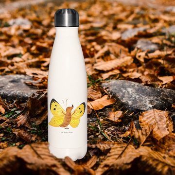 Mr. & Mrs. Panda Thermoflasche Schmetterling Zitronenfalter - Weiß - Geschenk, Gute Laune, außergewö, Doppelwandig