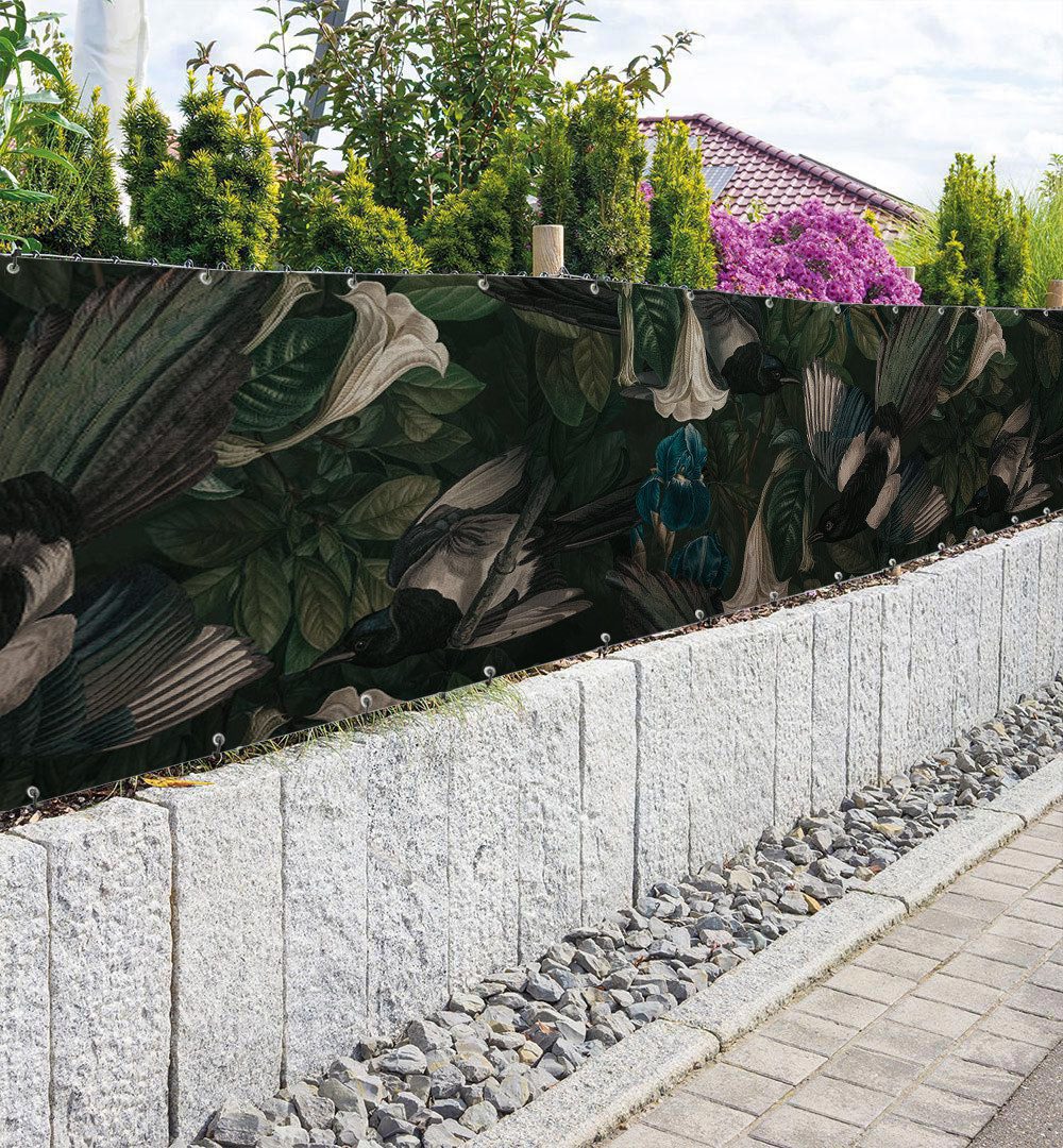 Thumbnail - MyMaxxi Sichtschutzzaunmatten Zaunbanner Hängende Elster Blüten Sichtschutz Garten Zaun, (Bambus grün)
