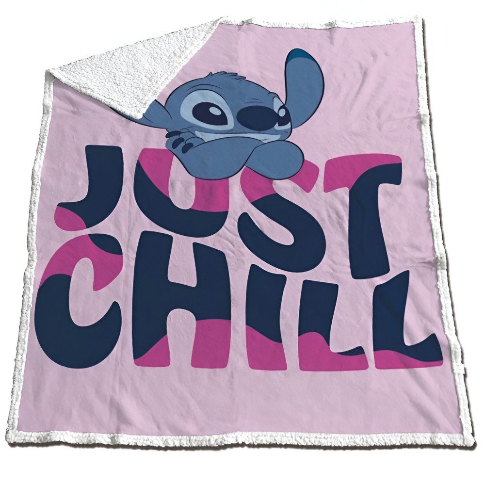 Wohndecke Disney Lilo und Stitch Coral Decke warme Kuscheldecke 120x150 cm, Disney