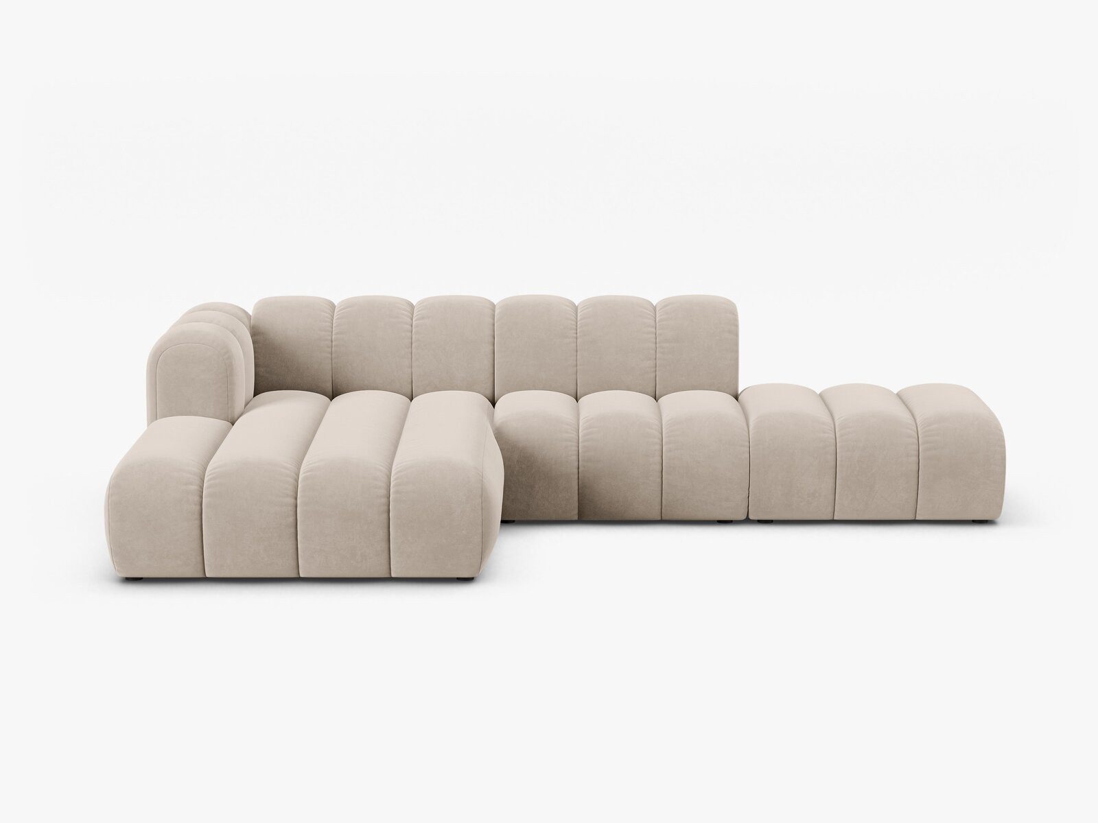 Micadoni Ecksofa Lupine, modular offen 5-Sitzer