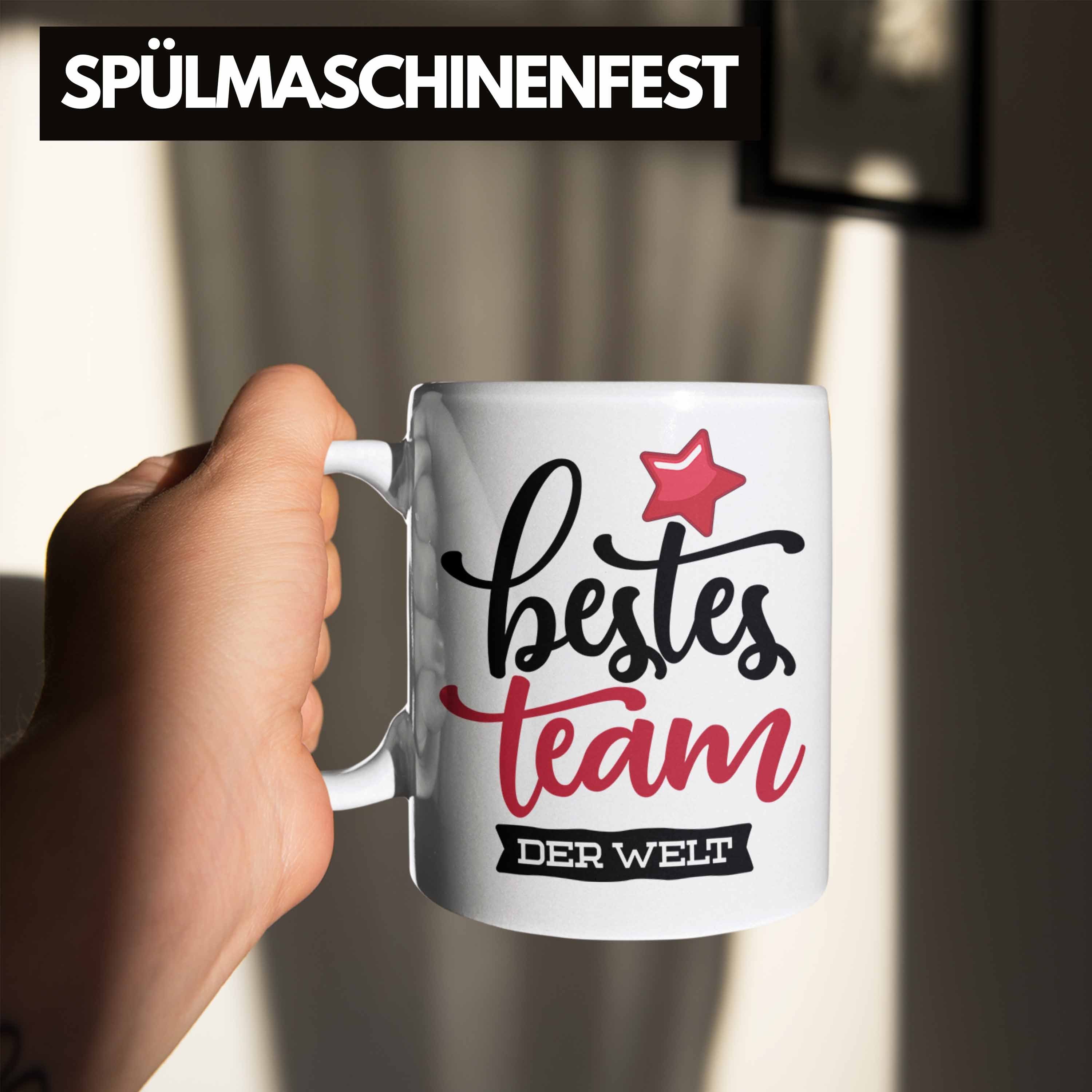 Welt Kaffeetassen Team der Trendation beste Team Geschenkidee für Tasse Weiss
