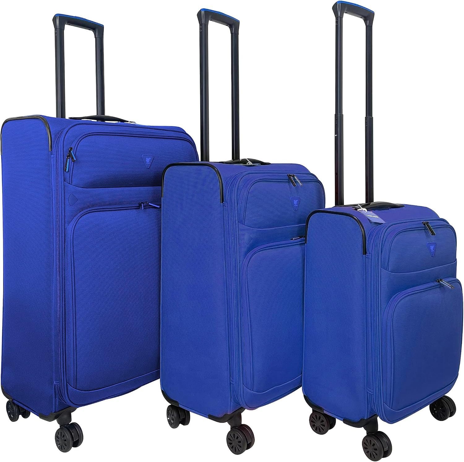 Verage Weichgepäck-Trolley Breeze, Erweiterbar Reisekoffer, 4 Rollen, Volumenerweiterung,TSA-Zahlenschloss, Handgepäck-Koffer S/M/L/Set