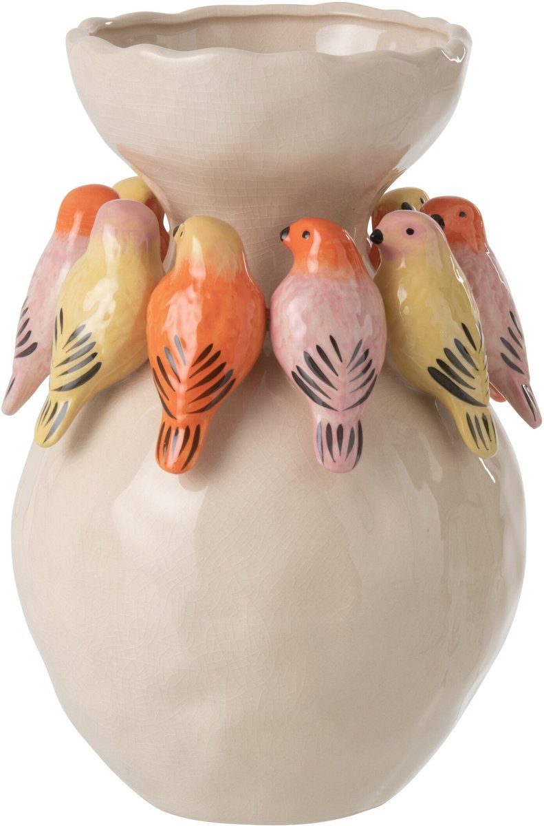 J-line Dekovase Vogel-Vase Mix Groß (1 St)