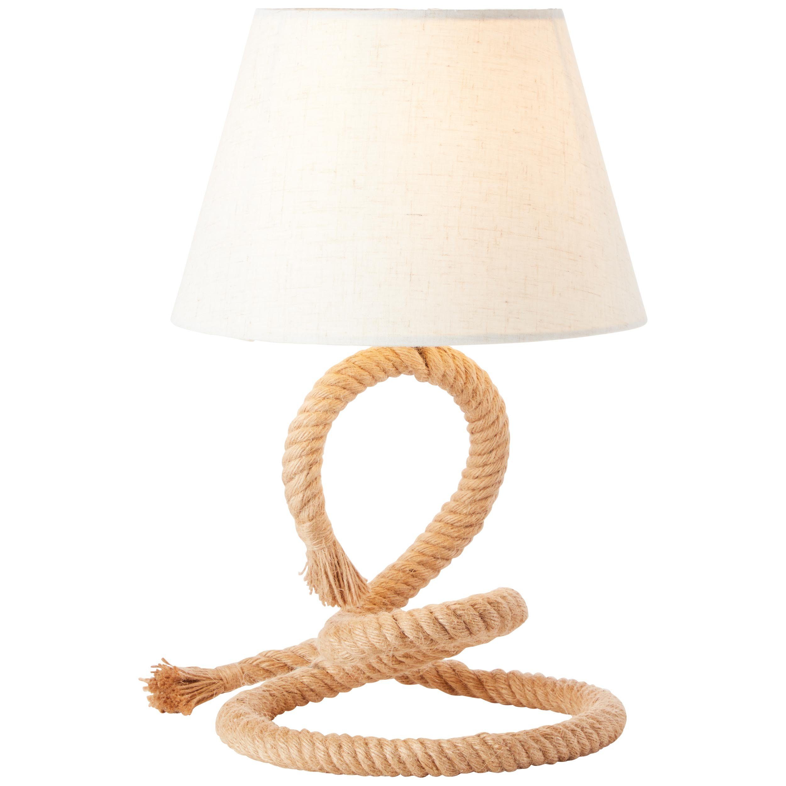 Brilliant Tischleuchte Sailor, ohne Leuchtmittel, Tischlampe natur/weiß günstig online kaufen