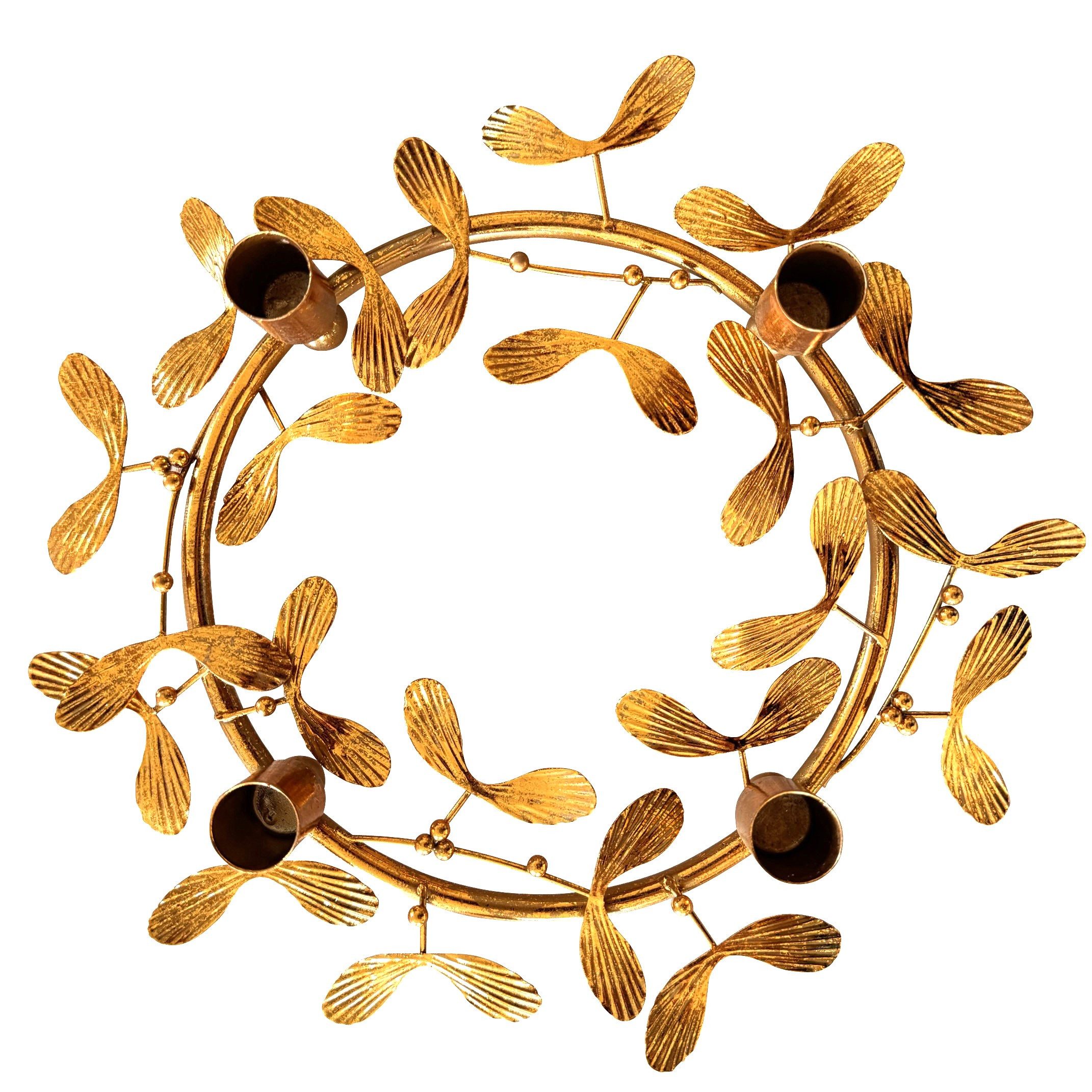 Online-Fuchs Kerzenständer Kerzenhalter, moderner Adventskranz für 4 Stabke günstig online kaufen