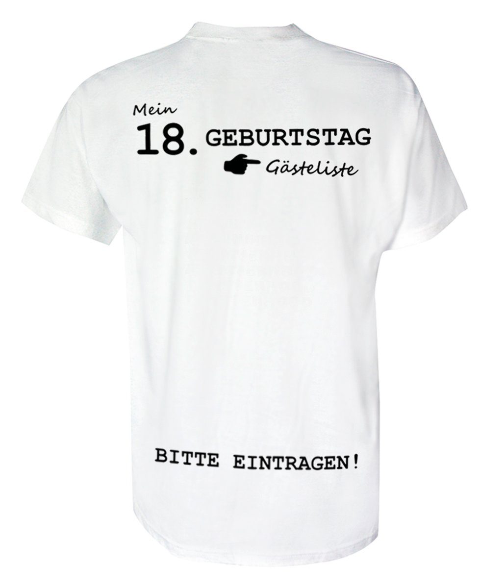 Close Up T-Shirt Mein 18. Geburtstag TShirt S