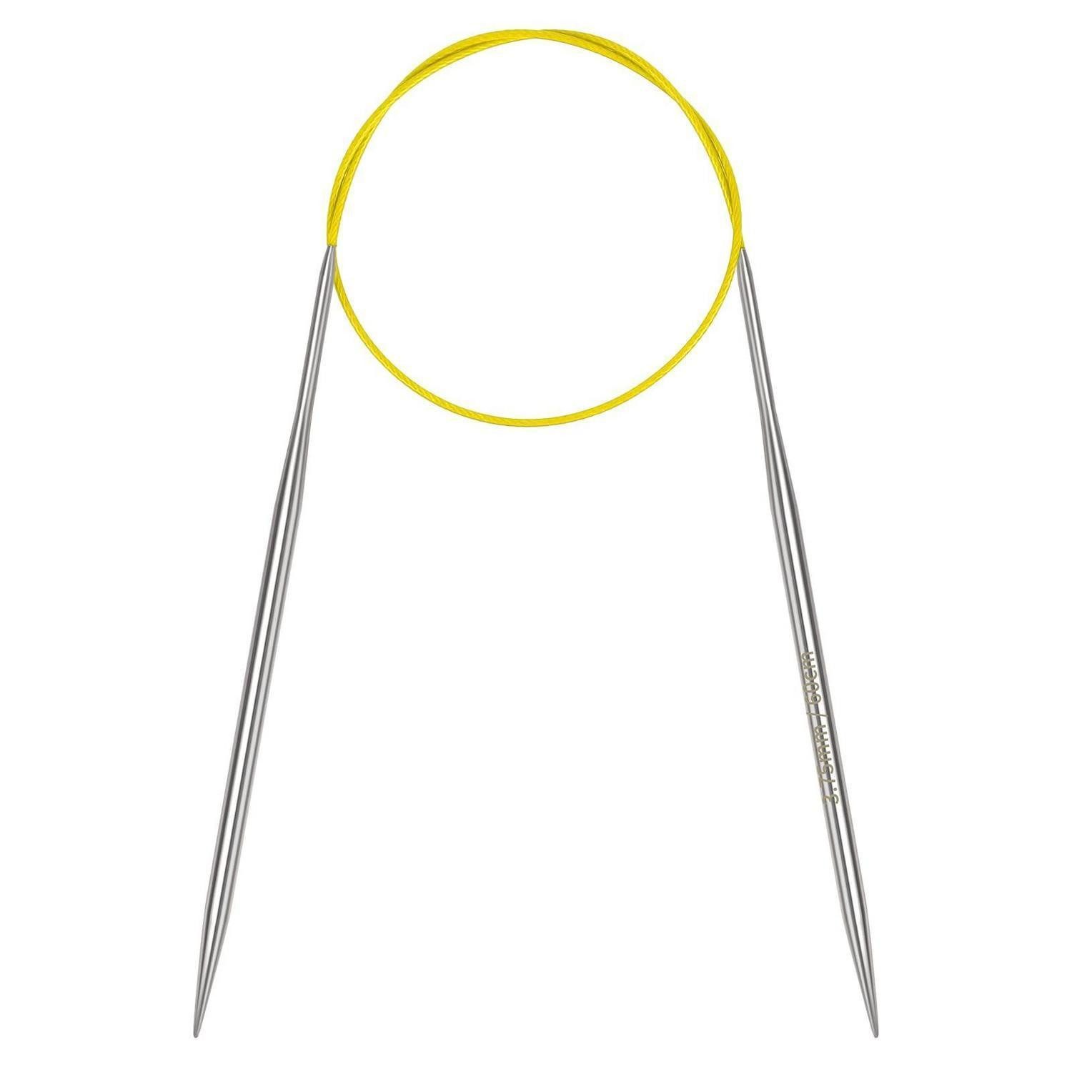 LuxusKollektion Rundstricknadeln Rundstricknadeln 3.75mm 60cm Edelstahl flexibel, 1 St.