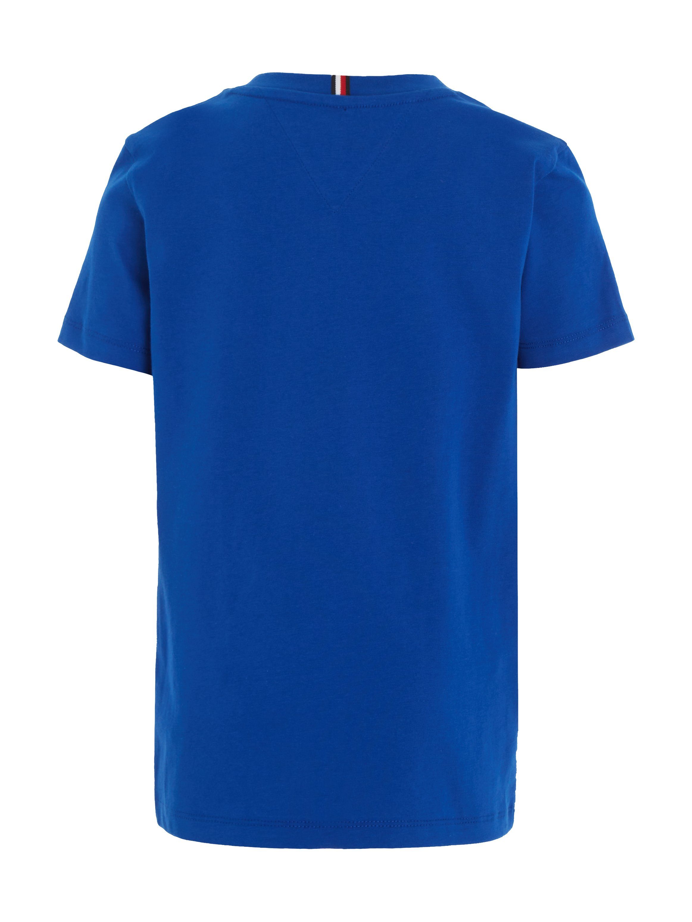 Tommy Hilfiger Logoschriftzug großem ultra S/S T-Shirt SCRIPT mit blue TEE HILFIGER