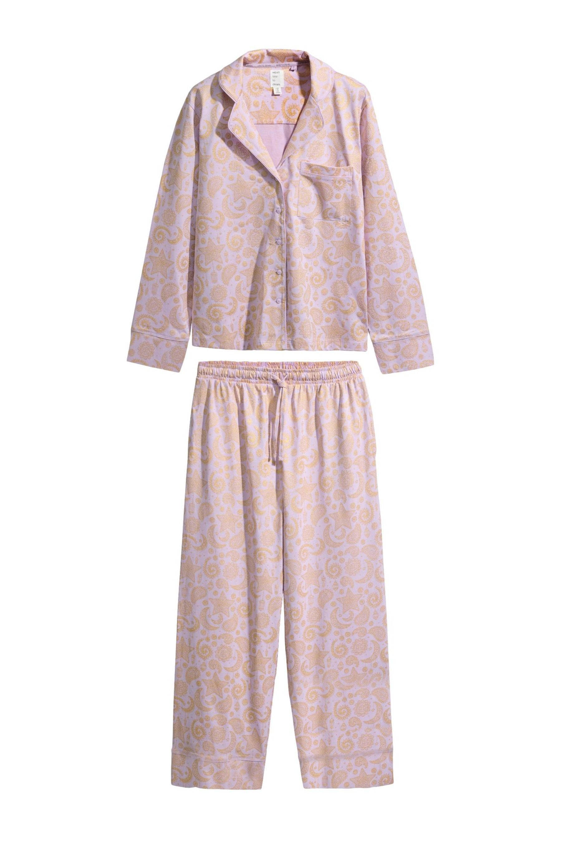 Pyjama Jersey-Schlafanzug mit Knopfleiste, EID