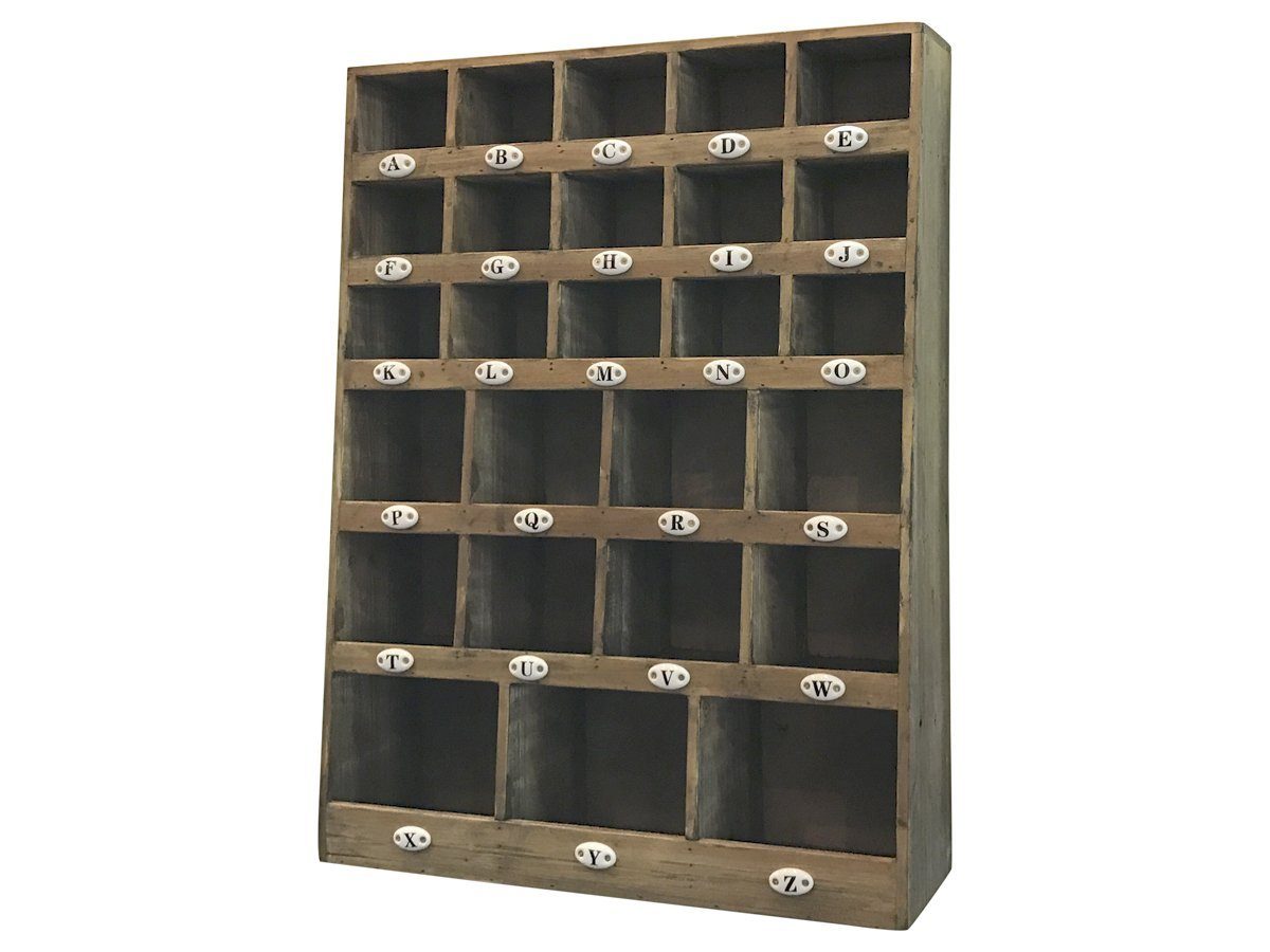 Chic Antique Wandregal Sortierungs Regal m. Porzellan Nummern 40181-00 Chic günstig online kaufen