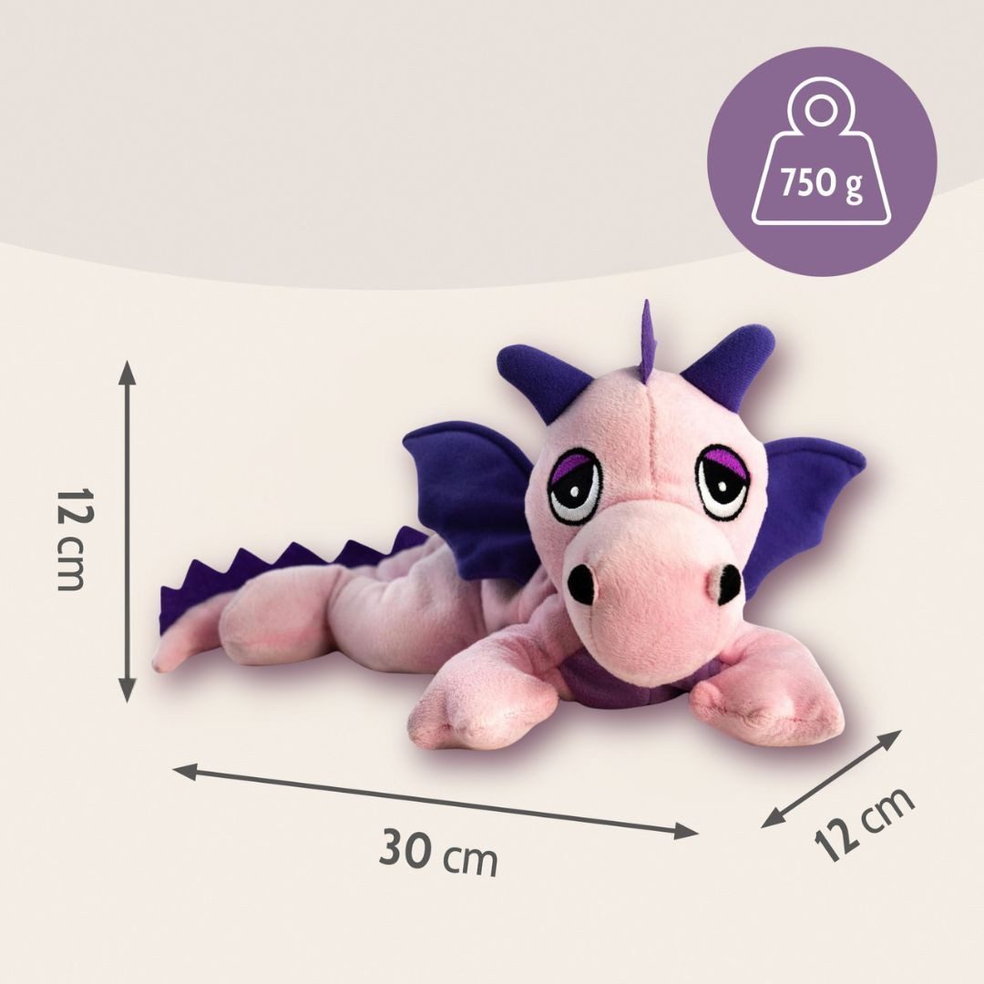 Habibi Plush Wärmekissen Habibi Plush Wärmekissen Stofftier Glücksdrache rosa