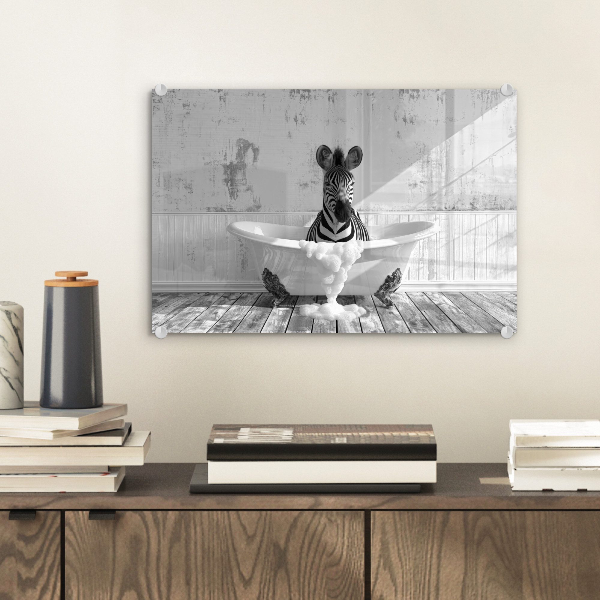 MuchoWow Acrylglasbild Zebra - Wildlife - günstig online kaufen