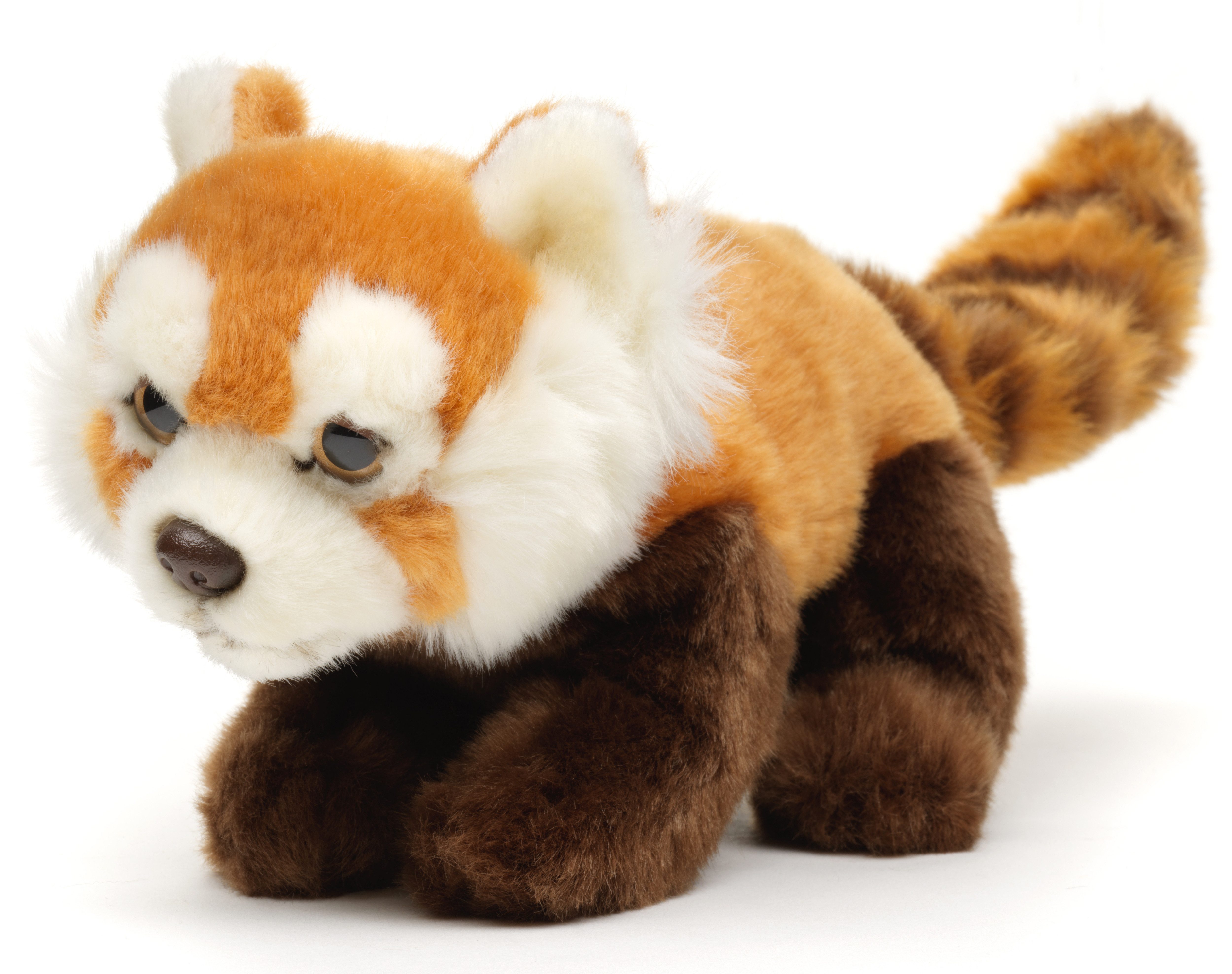 Uni-Toys Kuscheltier Roter Panda, sitzend - 21 cm (Länge) - Plüsch-Bär - Plüschtier, zu 100 % recyceltes Füllmaterial