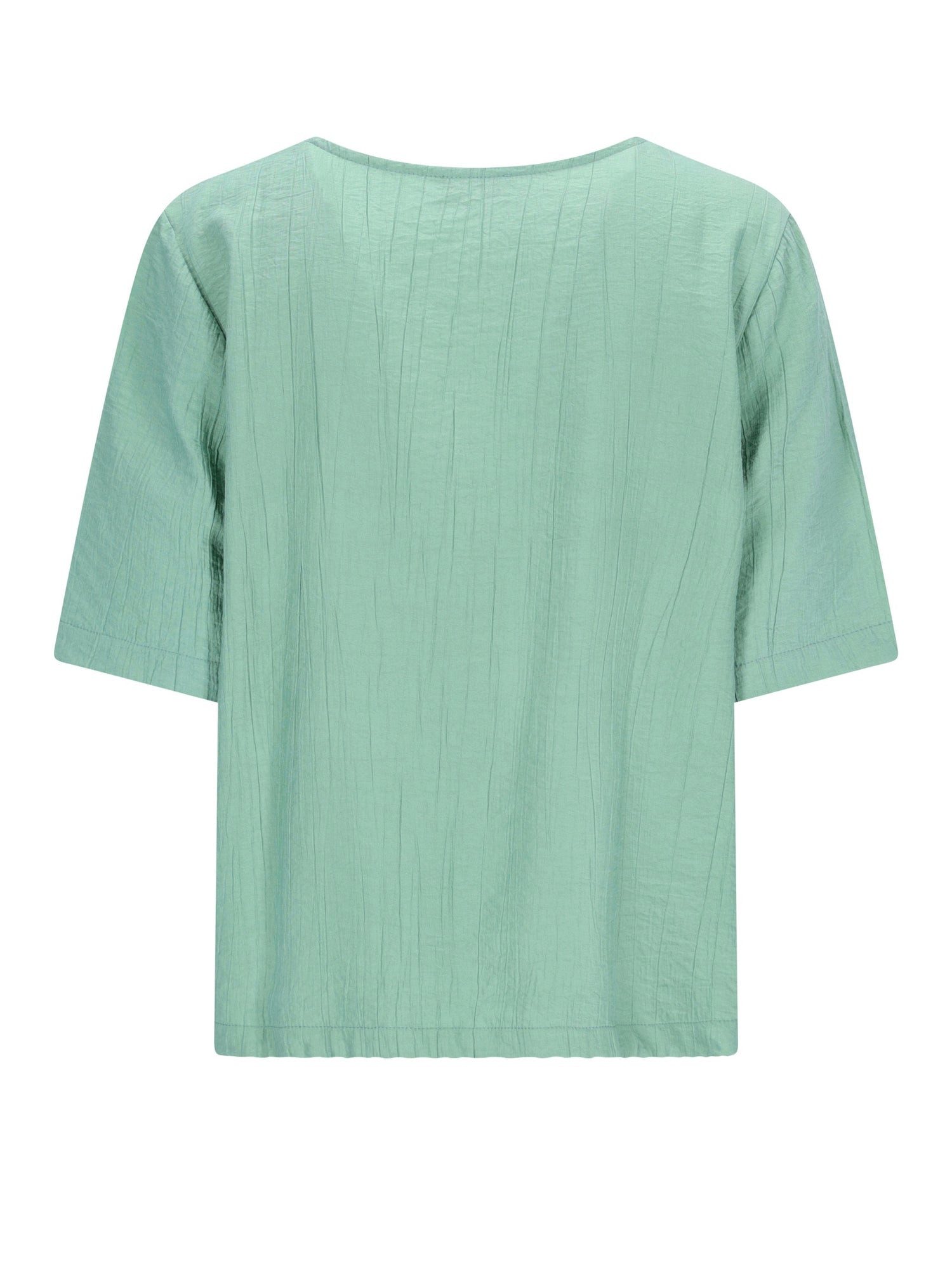 Hajo Blusentop Shirtbluse Struktur Leinenoptik