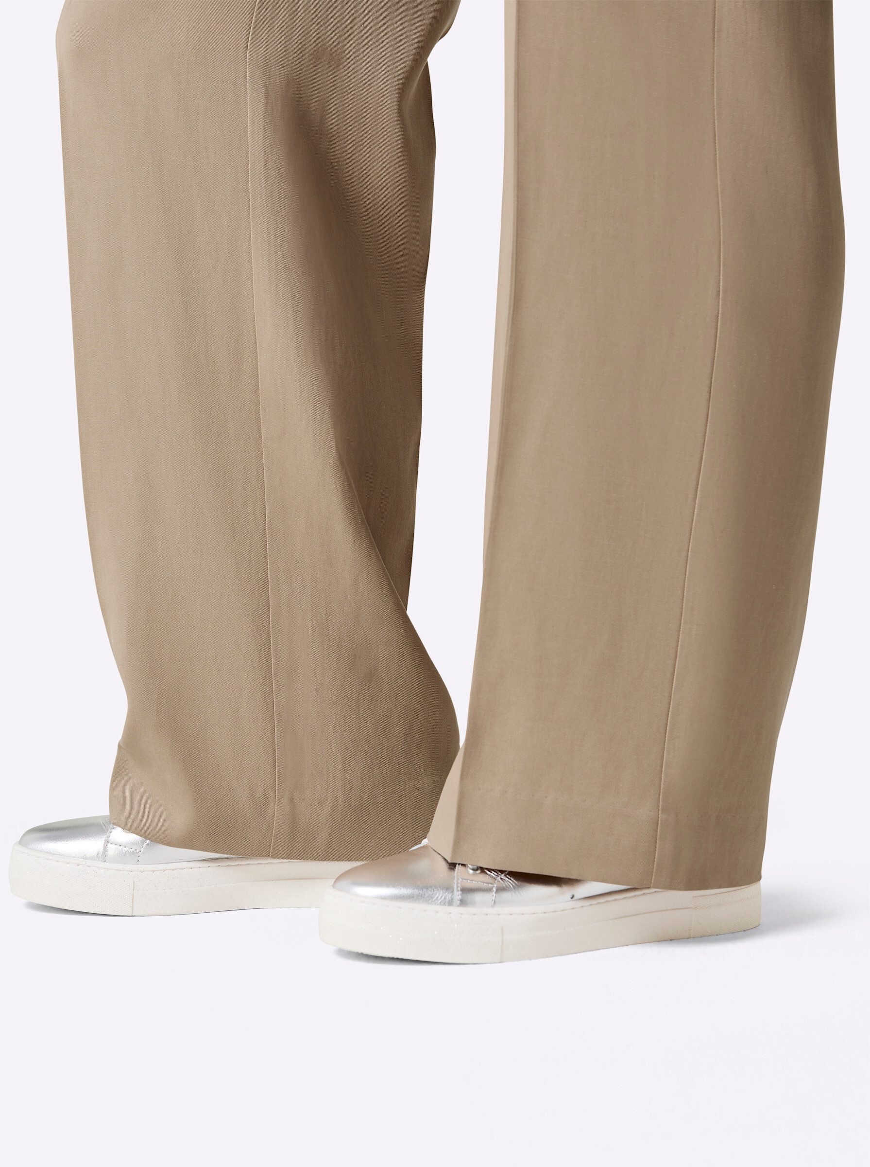 creation L Jerseyhose Lyocell-Leinen-Hose komfortabel