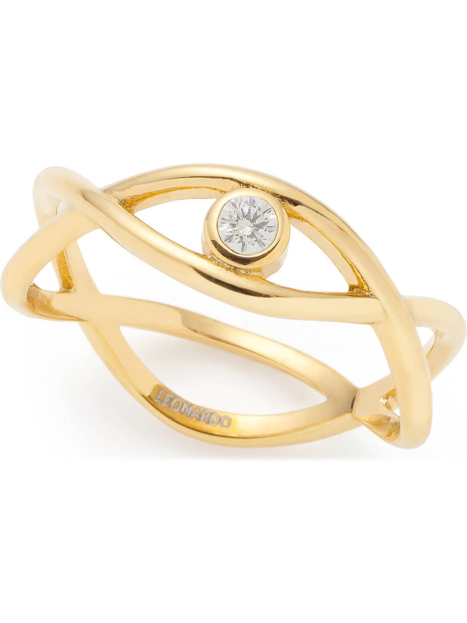 LEONARDO Fingerring Leonardo Damen-Damenring Edelstahl Zirkonia, Zirkonia