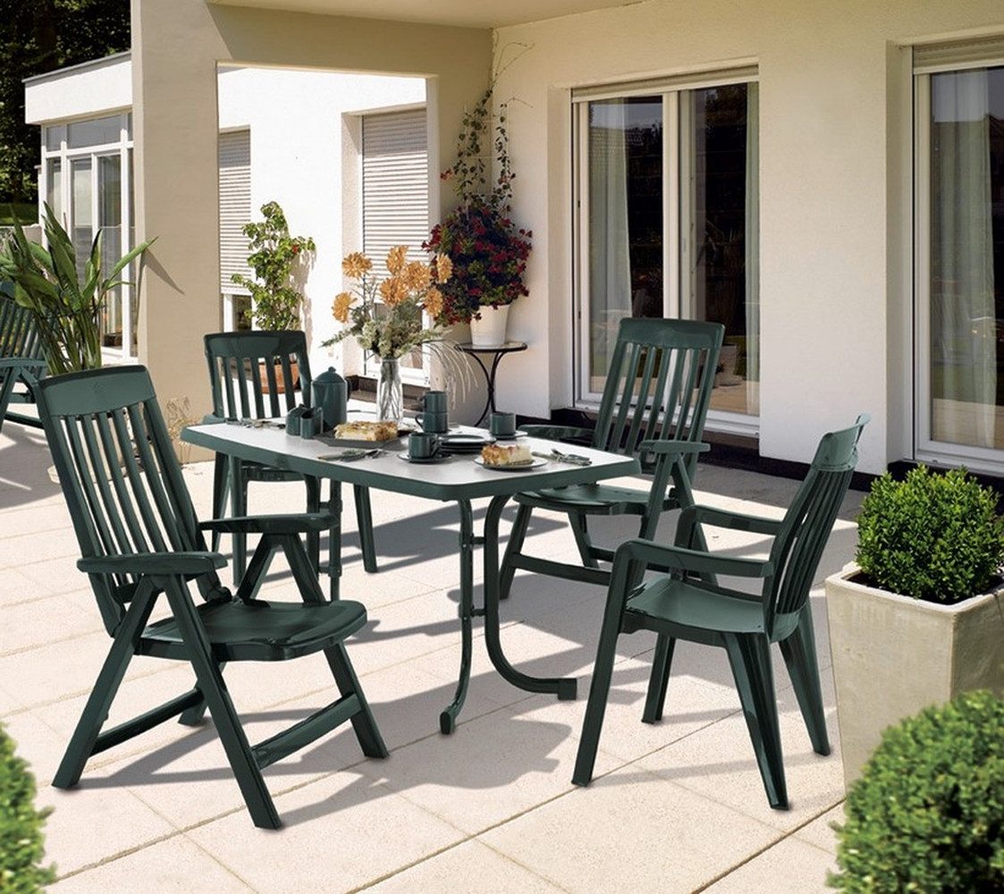 sieger Klapptisch Boulevard, in Mamor weiß, mecalit®-PRO - 150x72x90cm (BxHxT)