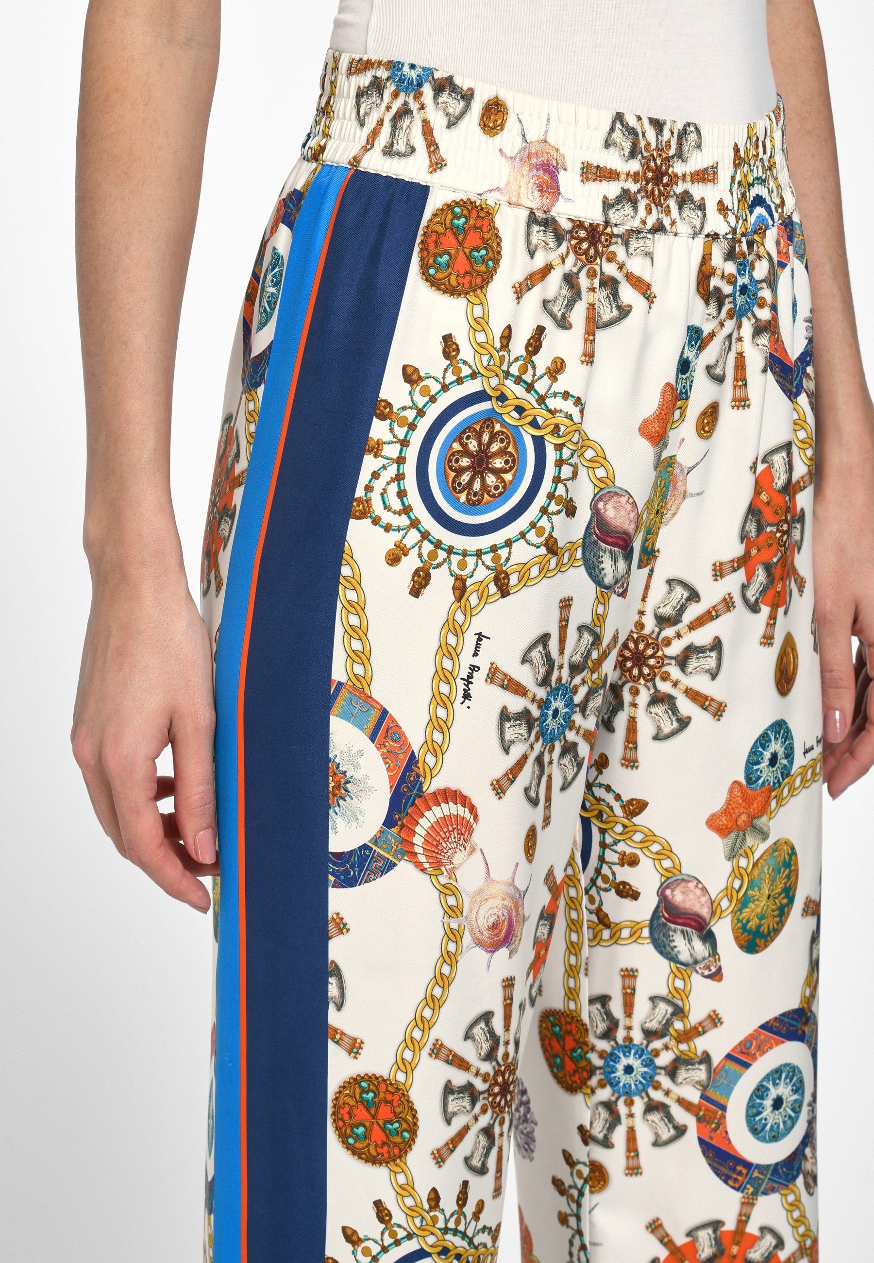 Laura Biagiotti Roma Stoffhose Silk modernem mit Design