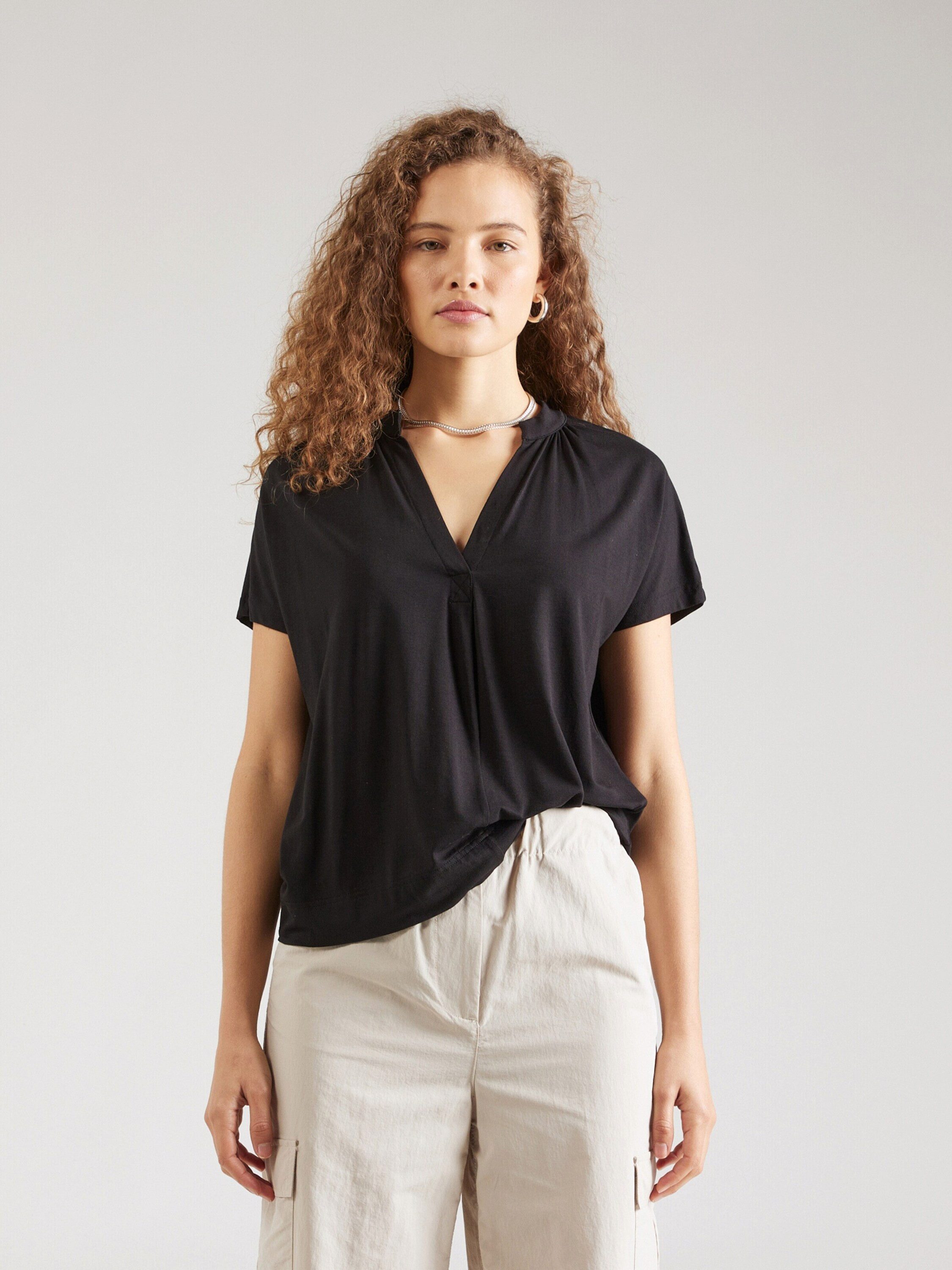 Mos Mosh T-Shirt (1-tlg) Drapiert/gerafft
