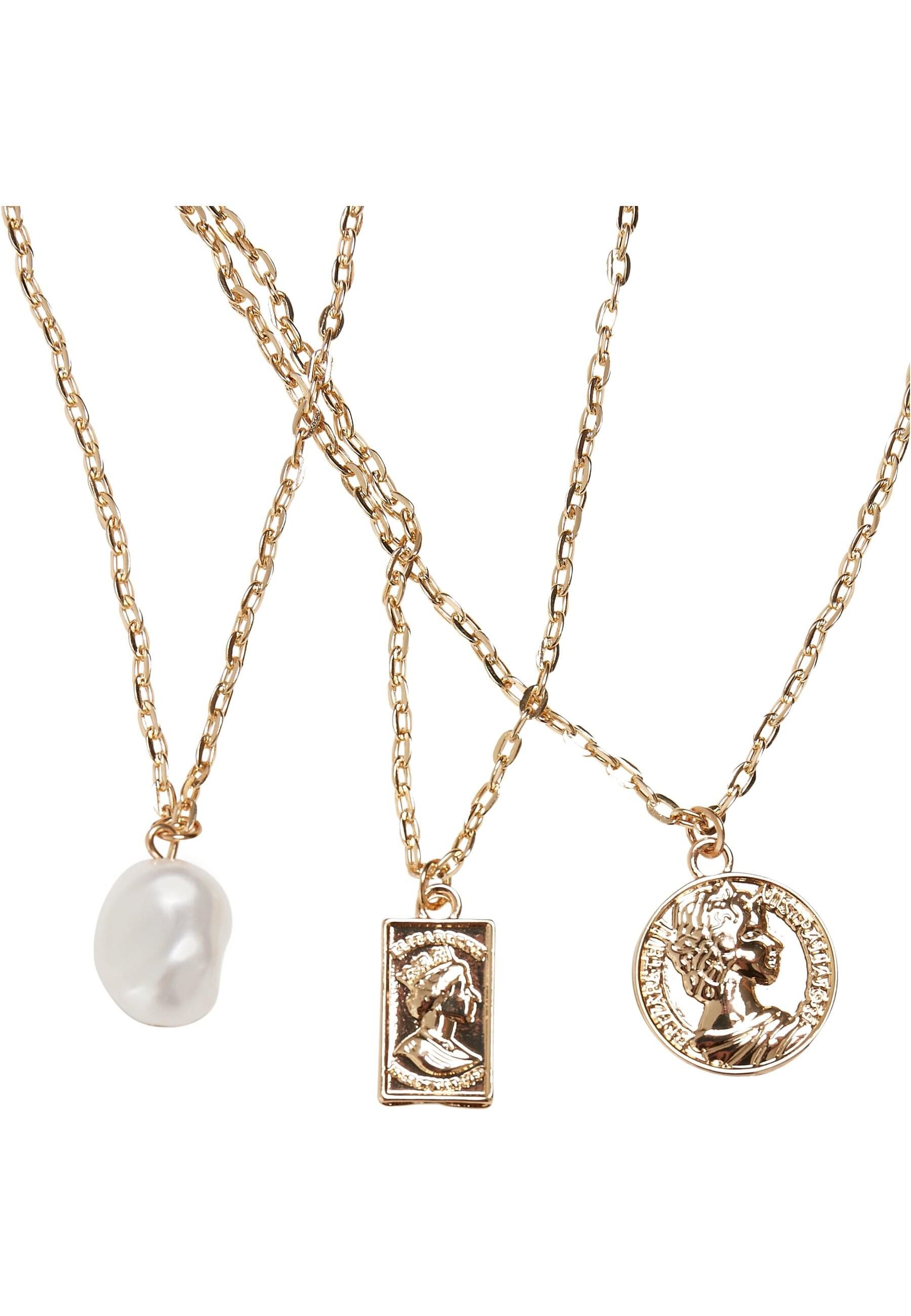 URBAN CLASSICS Edelstahlkette Urban Classics Unisex Layering Pearl Basic Ne günstig online kaufen