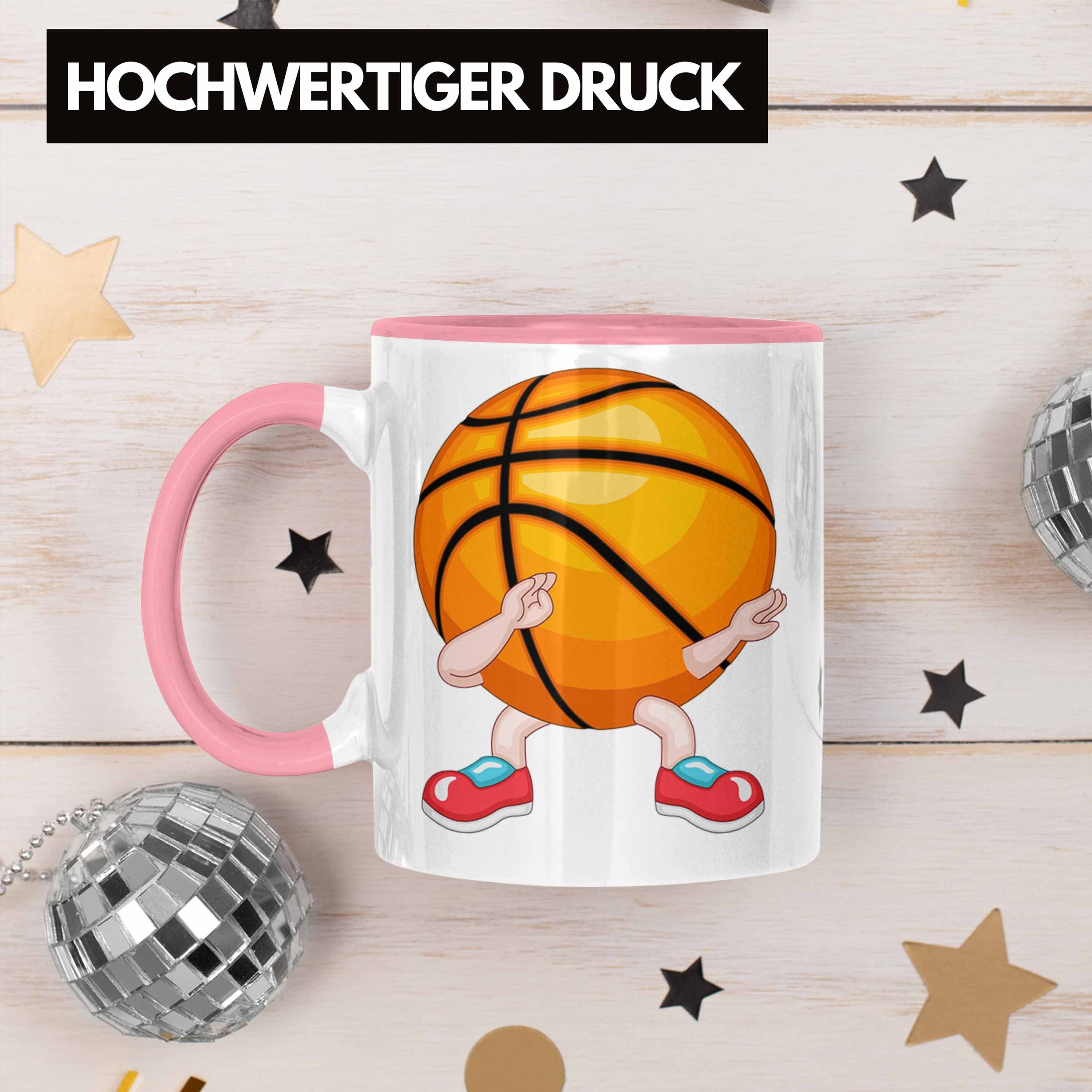 Trendation Tasse Lustige Rosa Tasse Geschenk Basketball Trainer für Coach Spieler Basketball