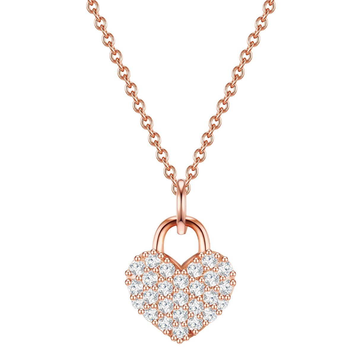 Glanzstücke München Silberkette Herz roségold, aus günstig online kaufen