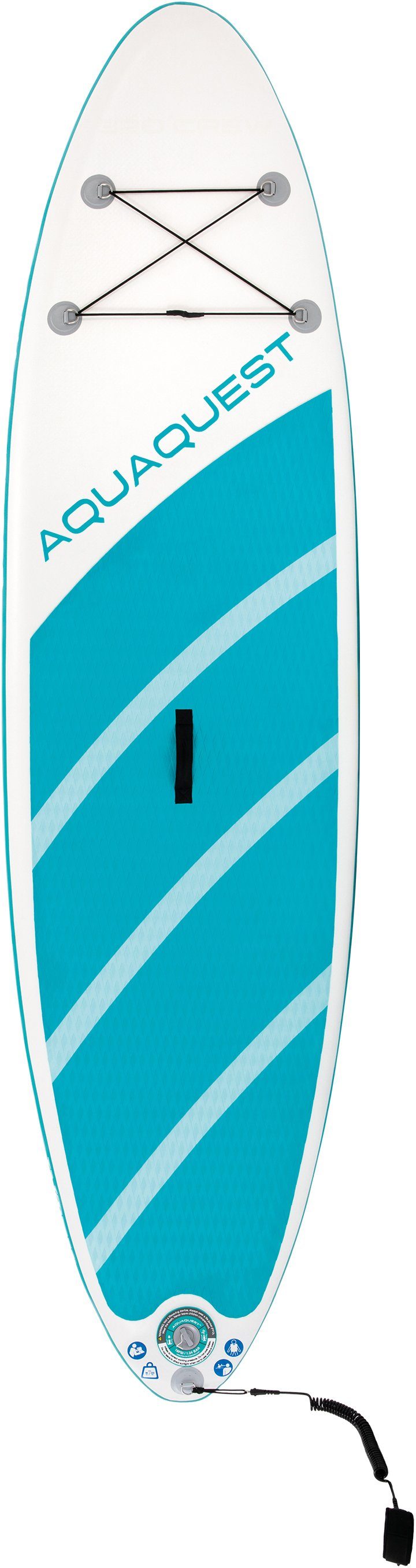 Intex SUP-Board AQUA QUEST 320, Allround Board, (Set, 3 tlg., mit Paddel, Pumpe und Transportrucksack)
