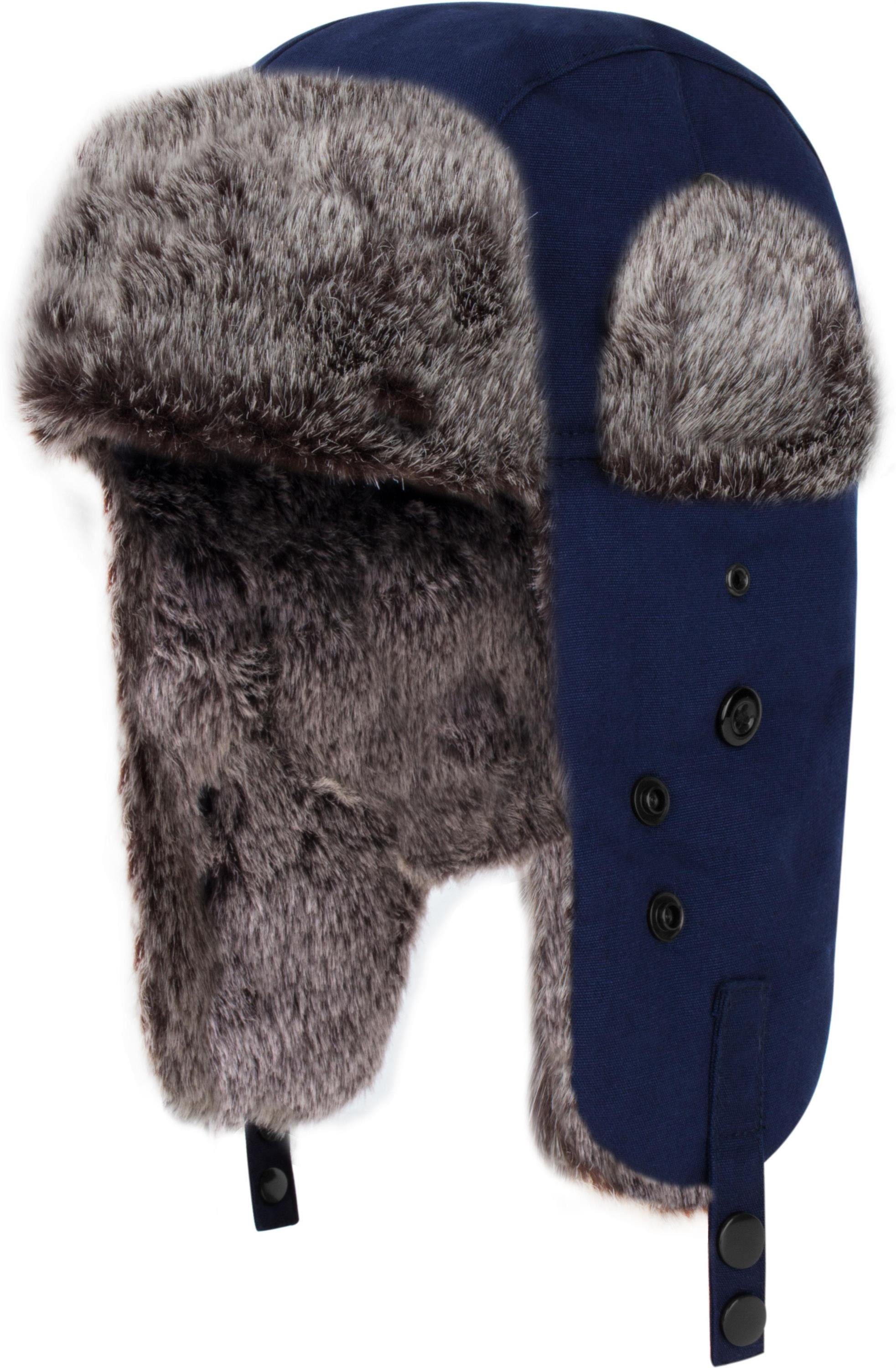 normani Fellimitatmützen Canvas Tschapka mit Maske günstig online kaufen