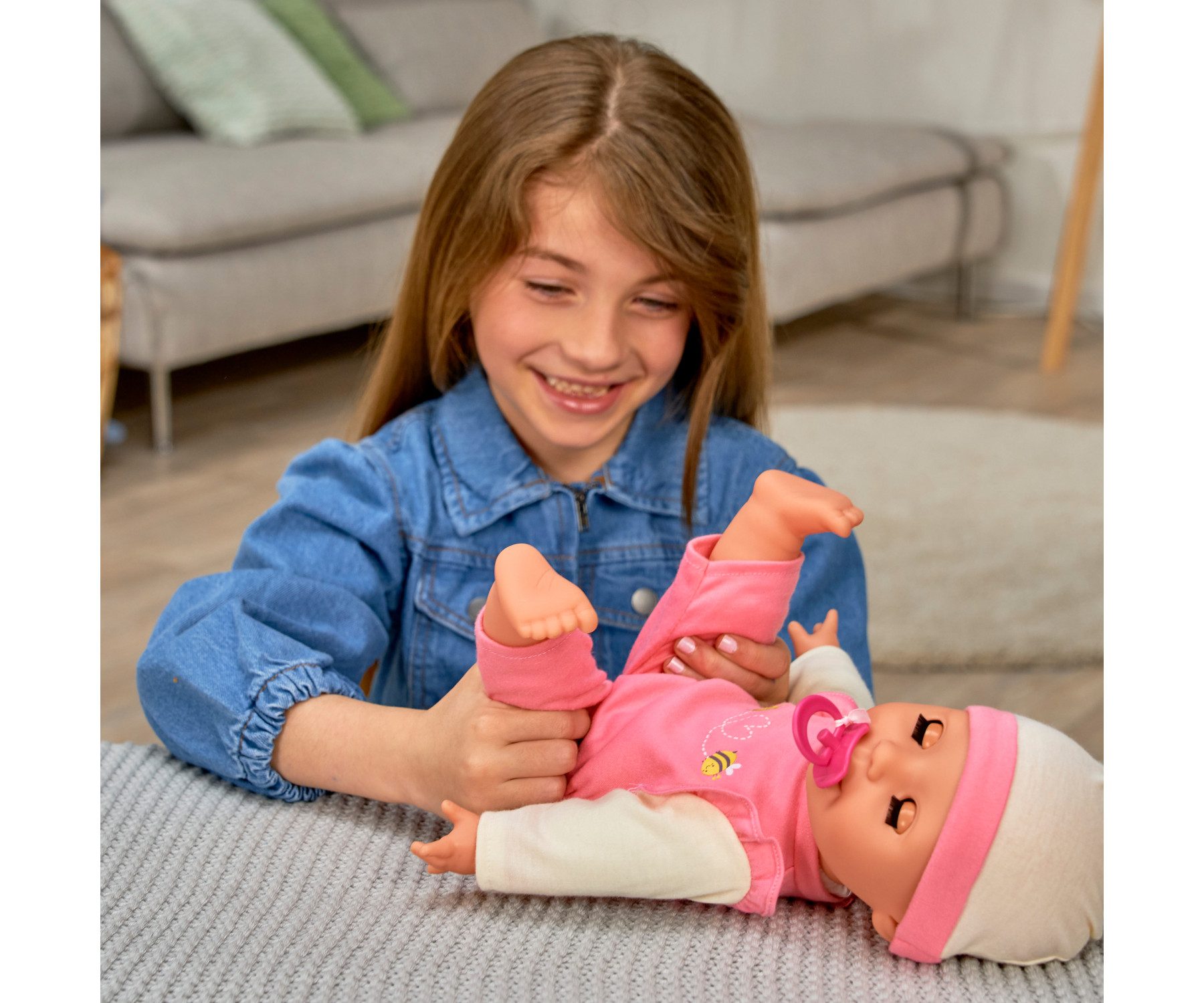 SIMBA Babypuppe Laura Baby Whoopee, mit Funktionen