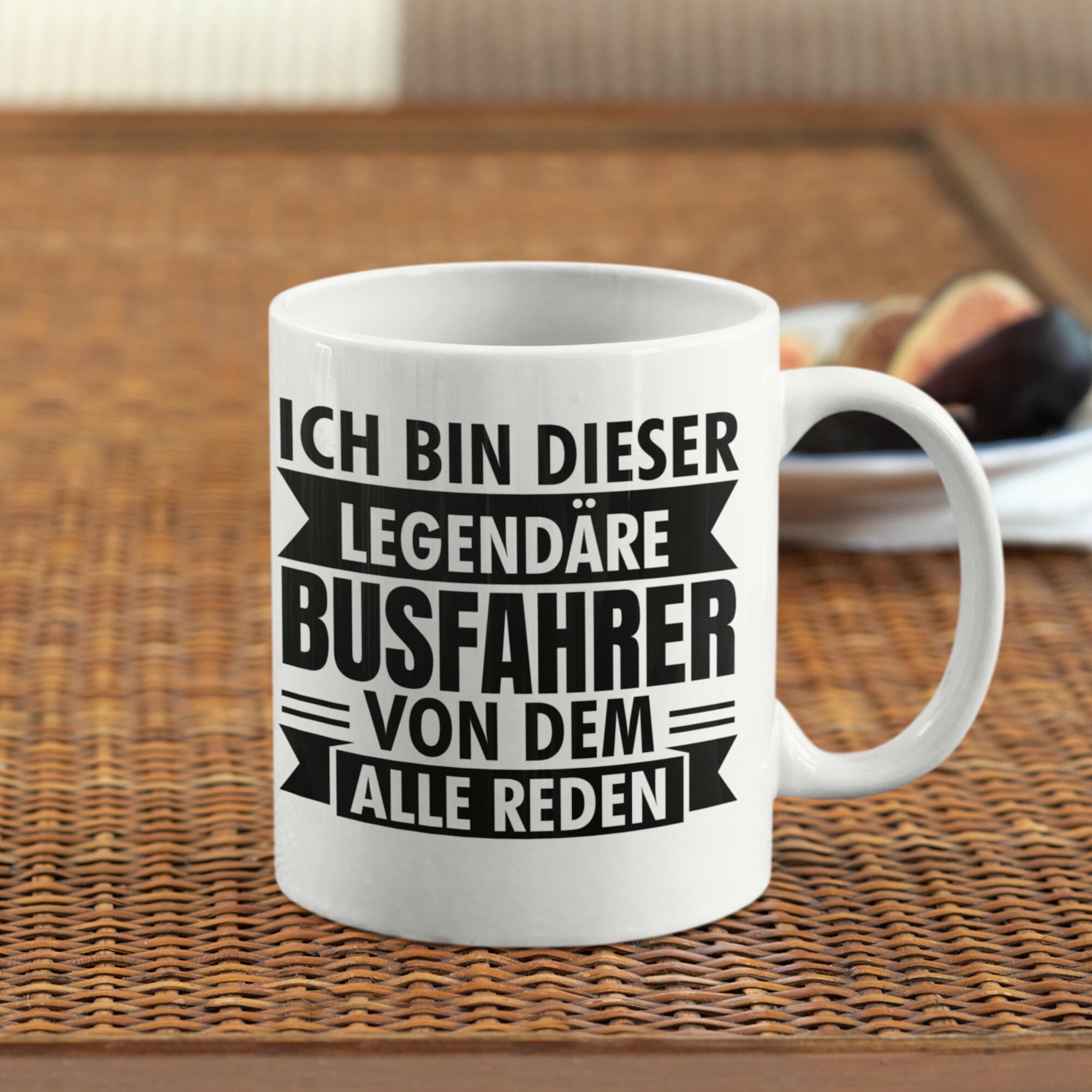 Printmacher Tasse Legendäre Busfahrer Tasse Kaffeebecher Keramik Becher - 330 ml, Keramik