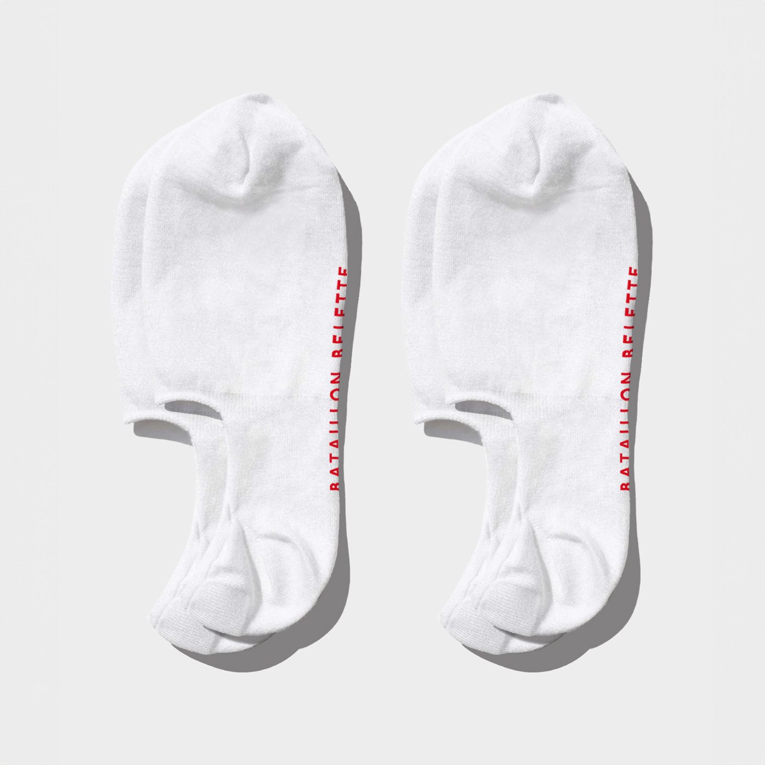 Bataillon Belette Socken PREMIUM WHITE SOCKS LOW 2-PACK