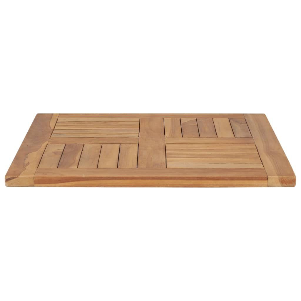 60×60×2,5 (1 cm St) Tischplatte Teak Massivholz furnicato