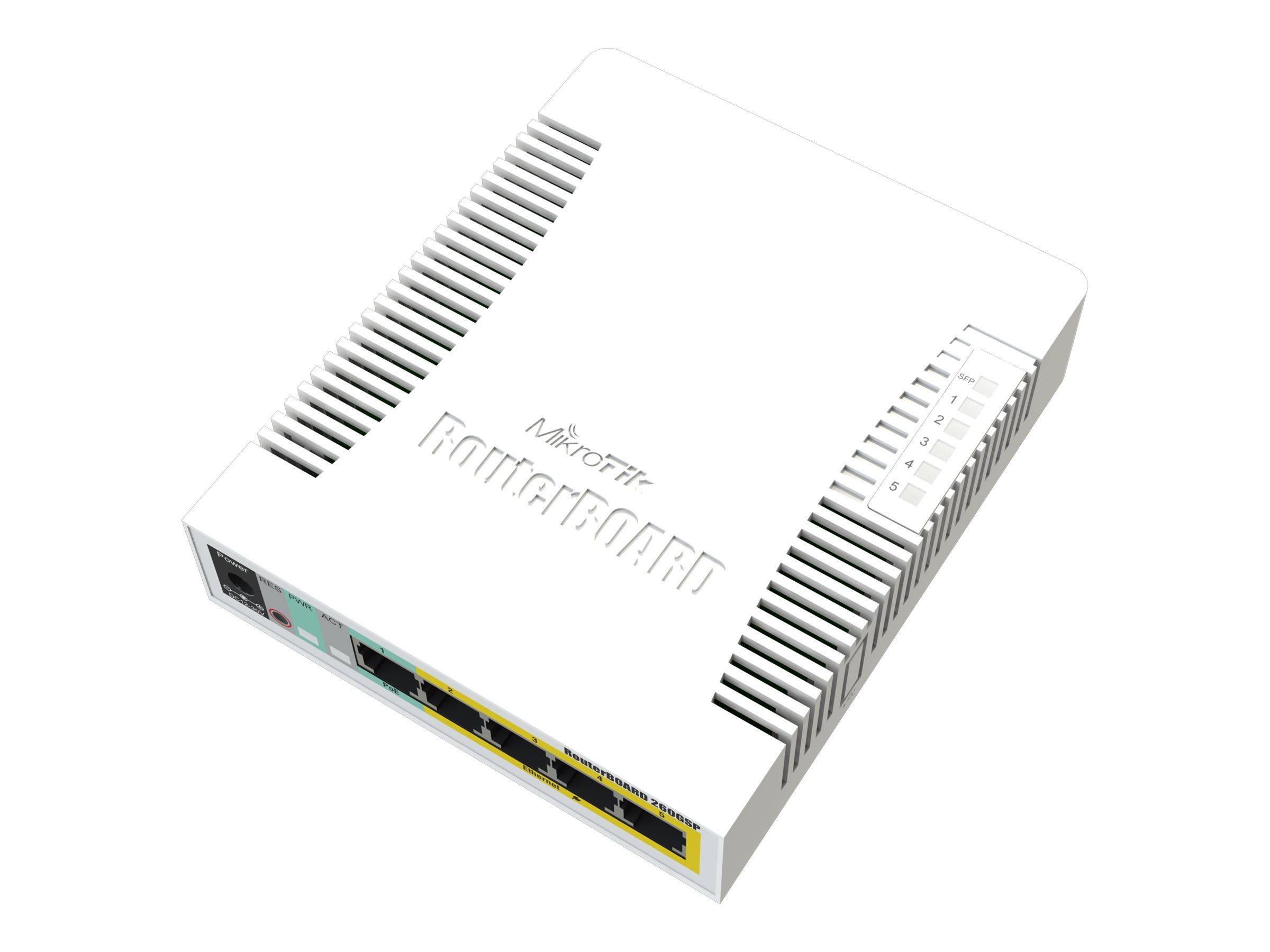 MIKROTIK RB260GSP with 5 Gigabit ports and SFP cag Netzwerk-Switch