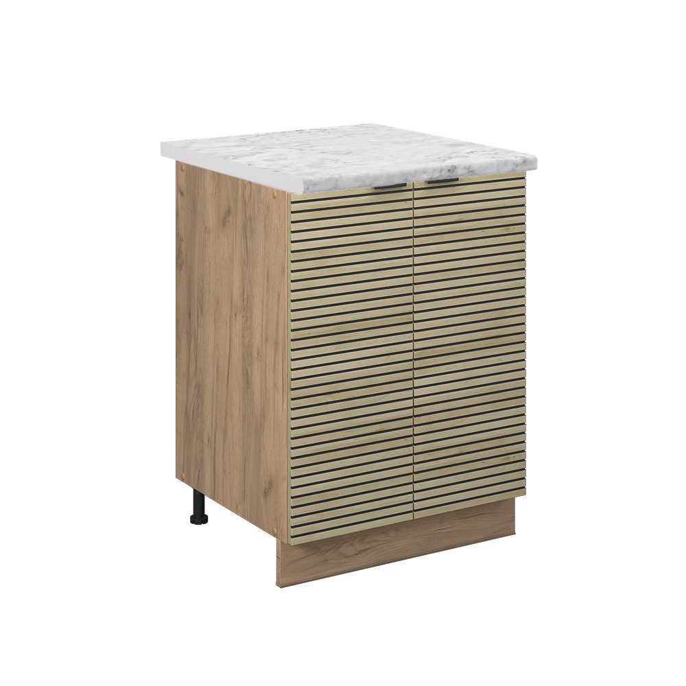 Vicco Unterschrank Fame-Line, Eiche Paneel/Goldkraft Eiche, günstig online kaufen