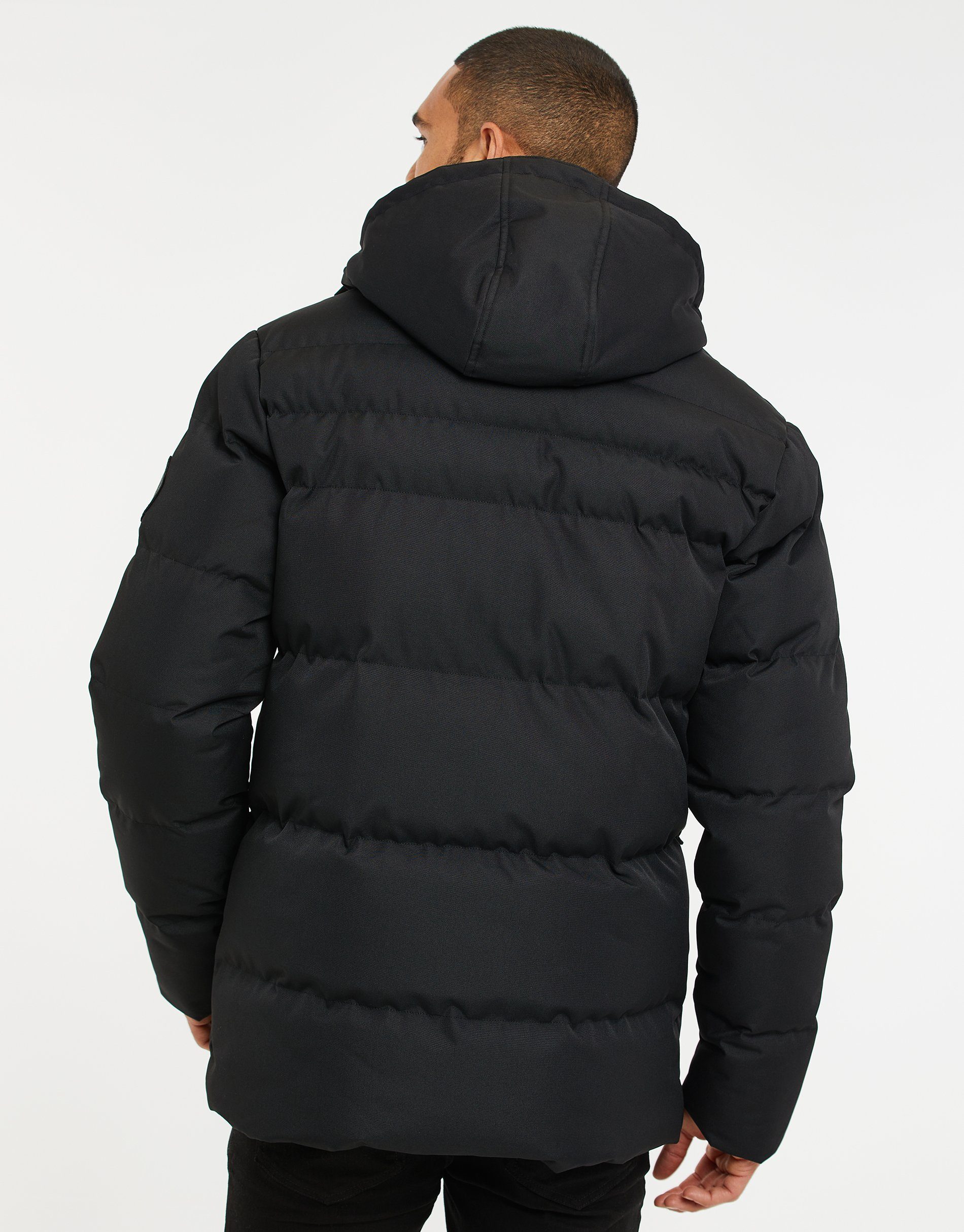 Winterjacke THB Global Standard Threadbare (GRS) Black- Jacket Recycled schwarz zertifiziert Jackton
