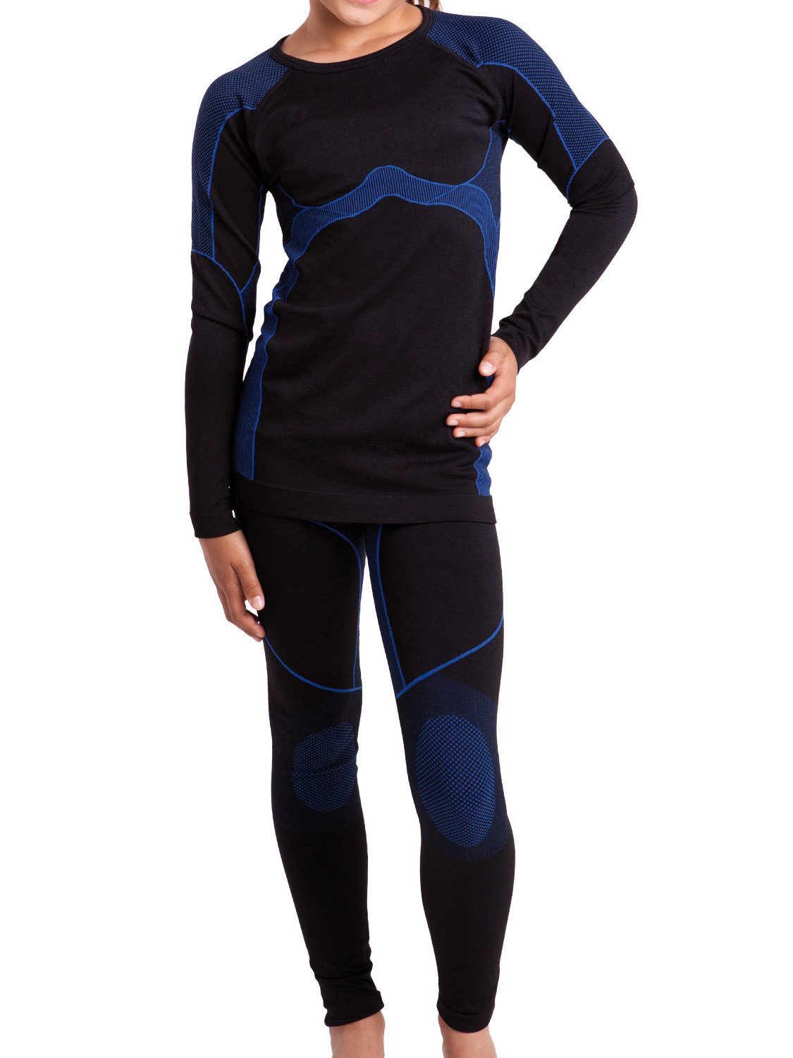 Gomati Thermohose Kinder Thermo Unterwäsche Set - Seamless Funktionswäsche