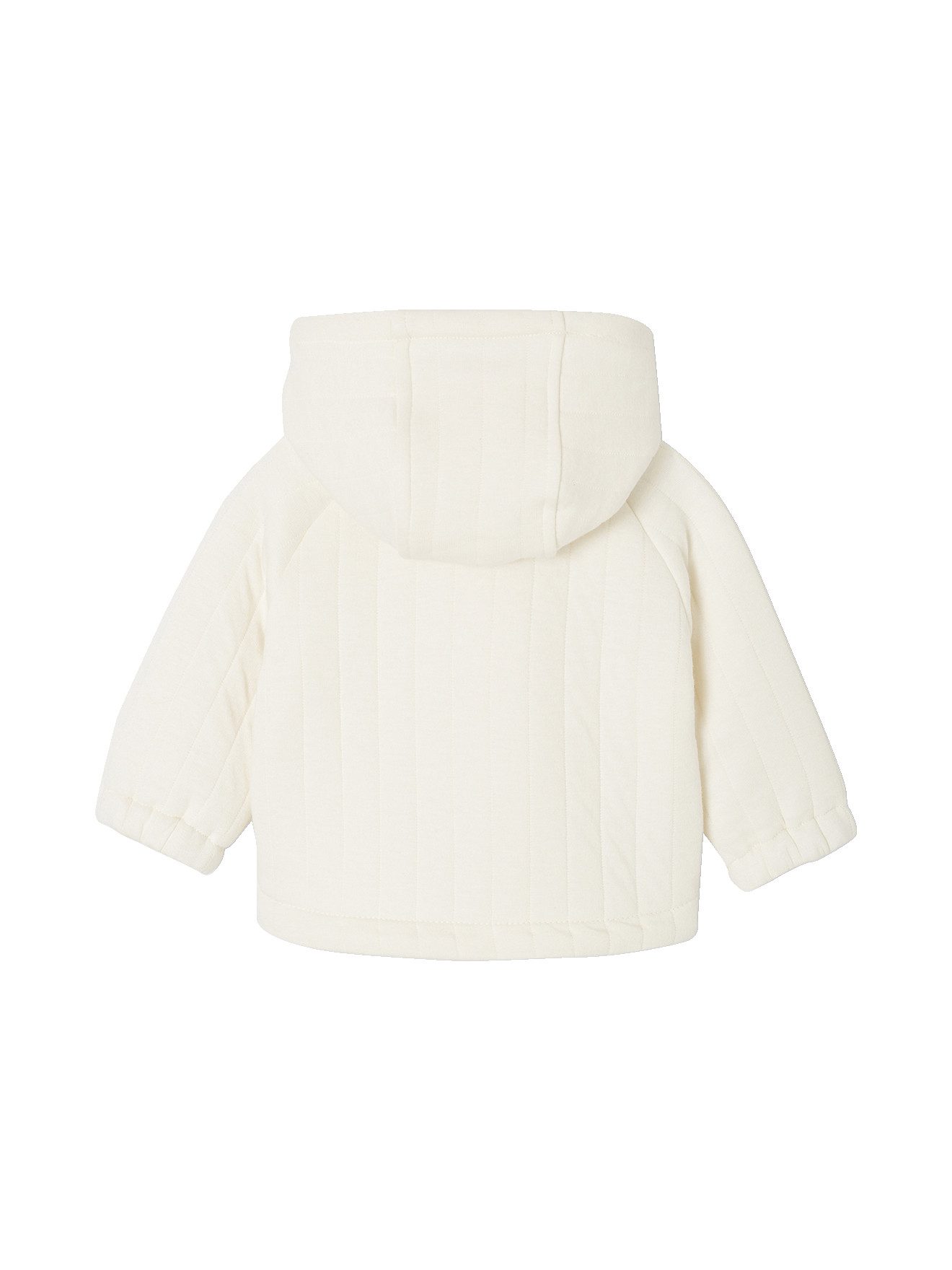 vertbaudet Strickjacke Gesteppte Baby Sweatjacke mit Kapuze