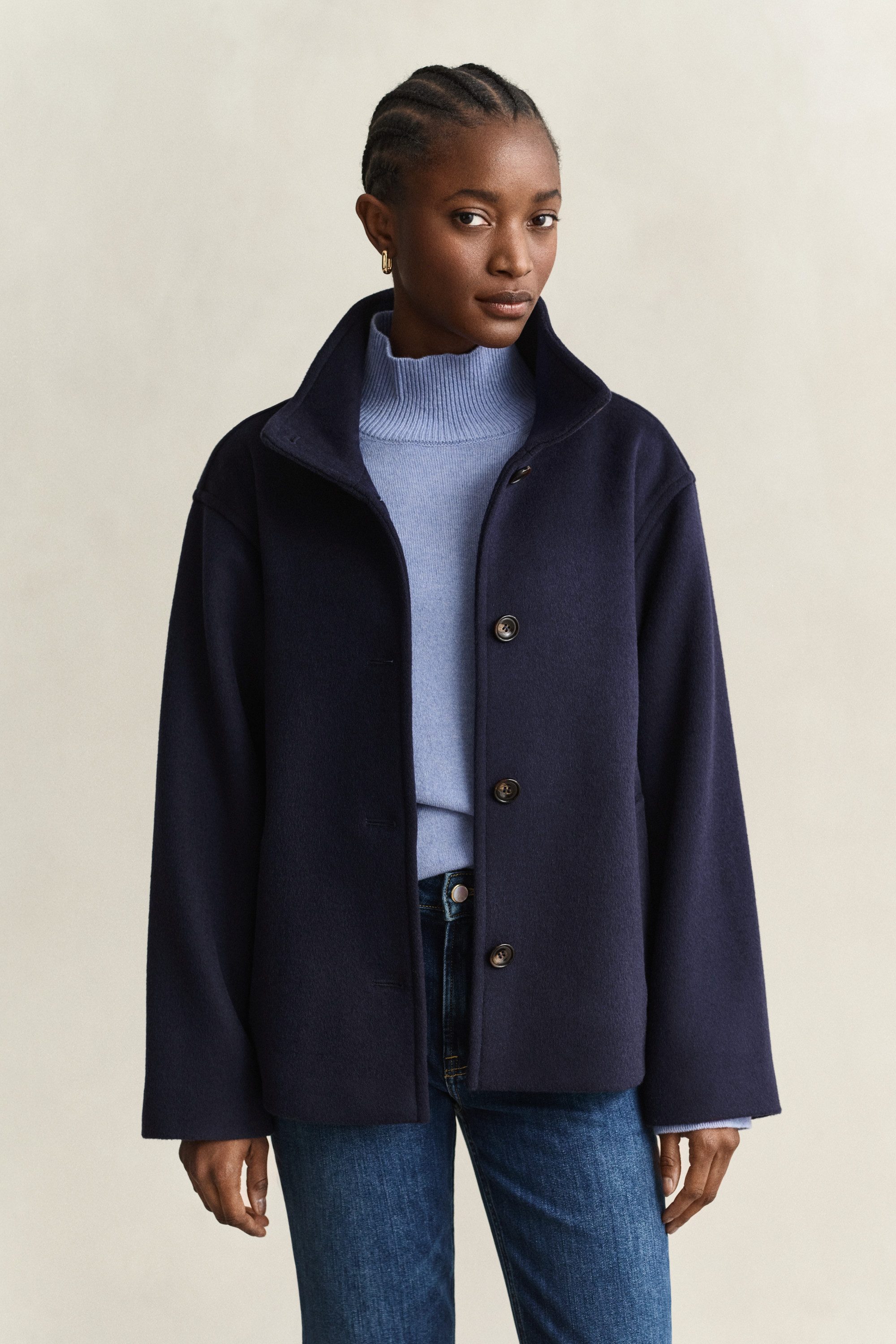 Gant Wolljacke WOOL BLEND mit Kaschmir-Anteil, relaxed fit