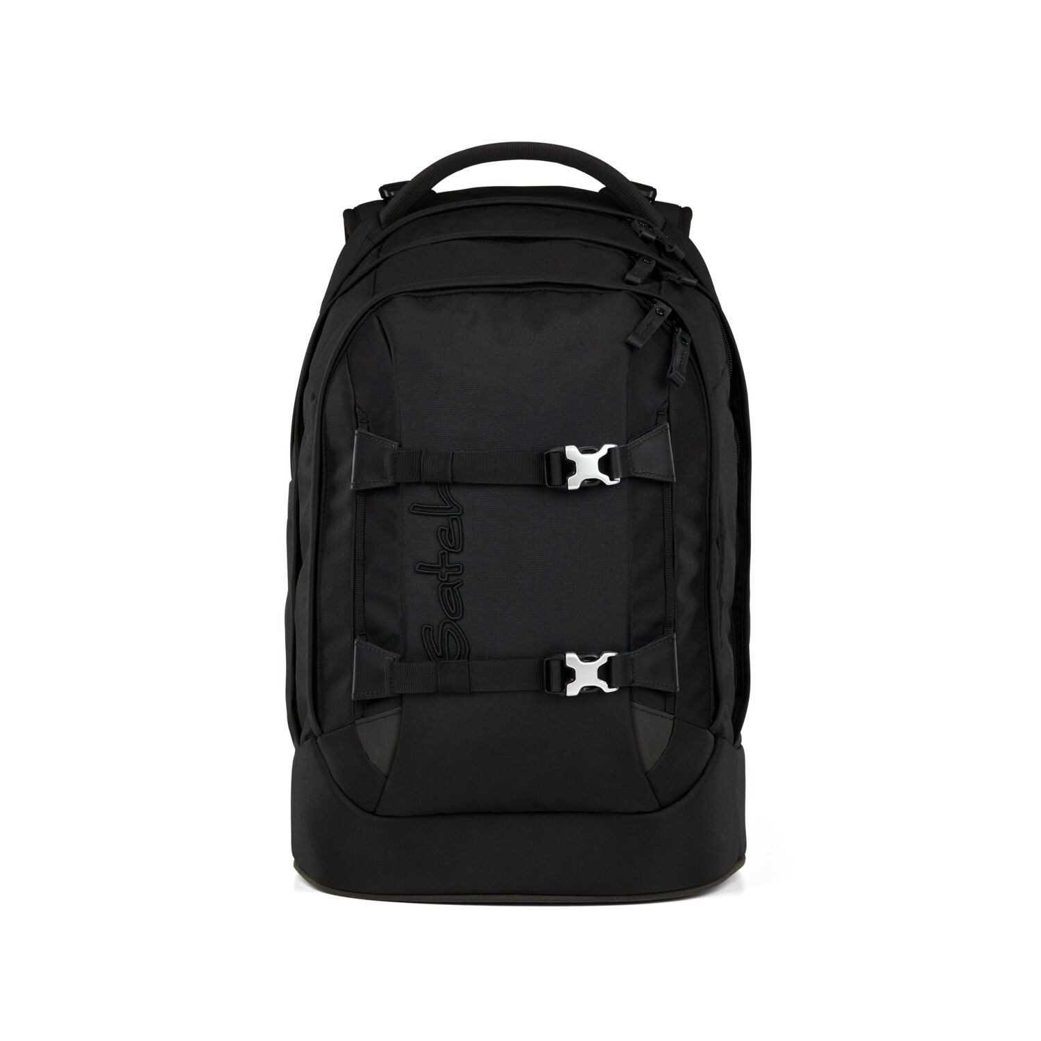 Satch Schulranzen Schulrucksack PACK Nordic Black (1 Stück), ergonomisch, Your-Size-System: auf Körpergröße anpassbar